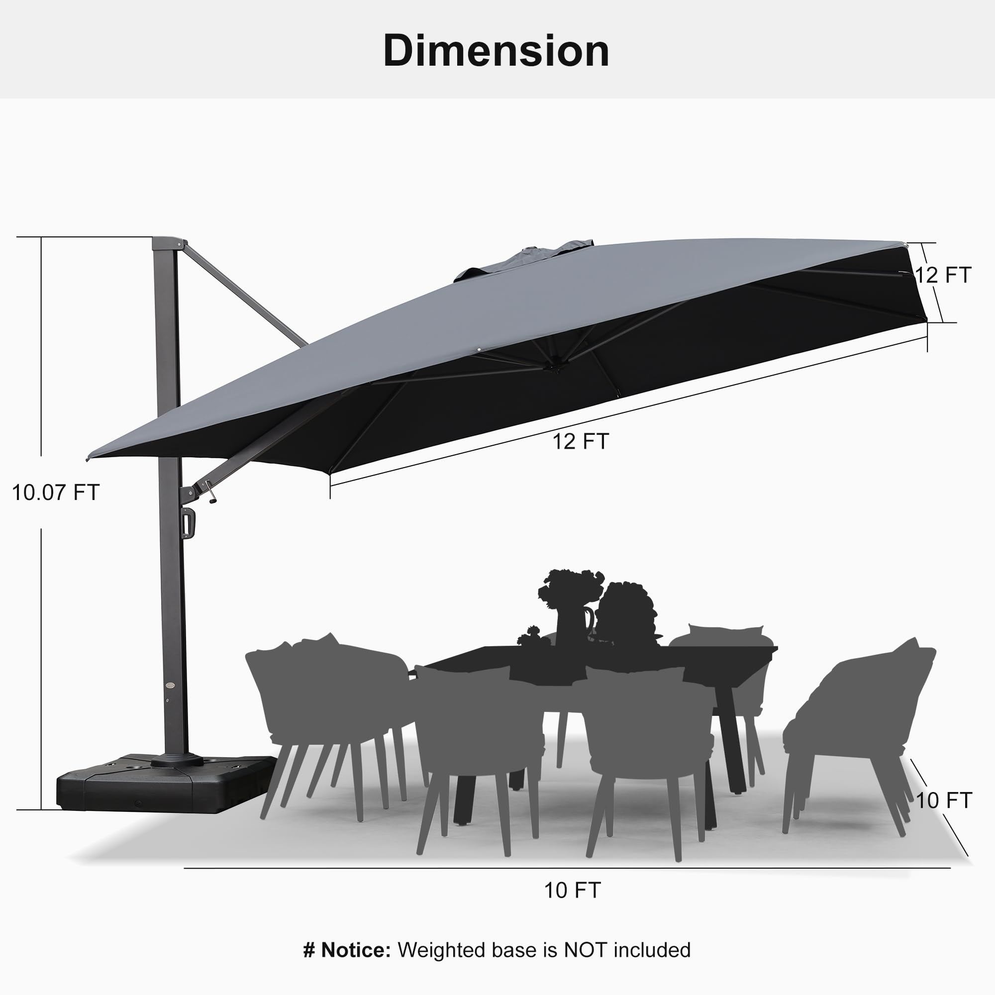 PURPLE LEAF LS04CHS12-GY Umbrellas-2 - View #10
