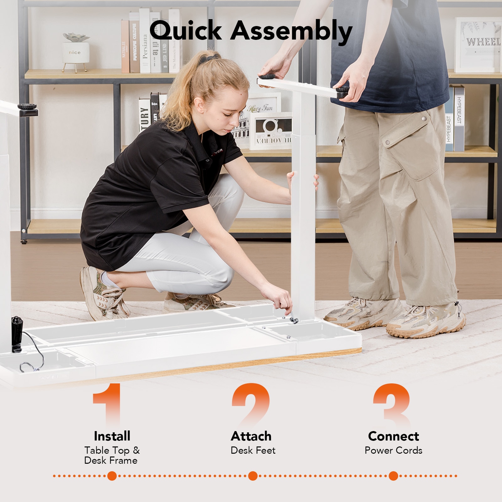 GTPLAYER DTS320-120-WOODWT desks - View #3