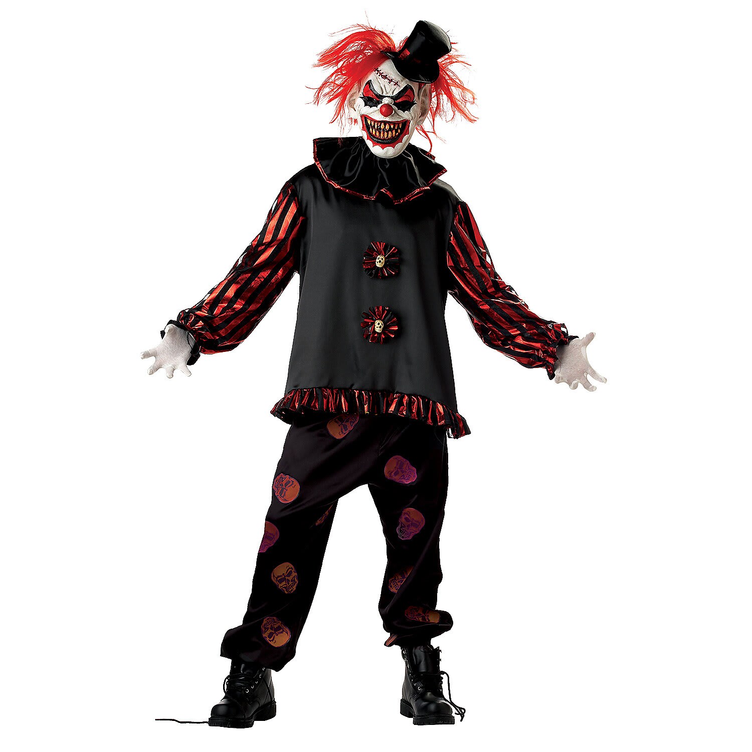 Atosa Clown-Kostüm Für Kinder – Mit Blau-weißem Anzug & Spitzhut Für Karneval & Mottopartys