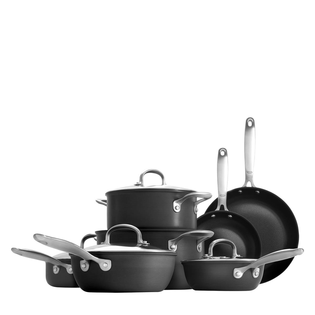 OXO Good Grips 15-in Steel with Non-stick Coating Cookware Set with Lid in  the Cooking Pans & Skillets department at