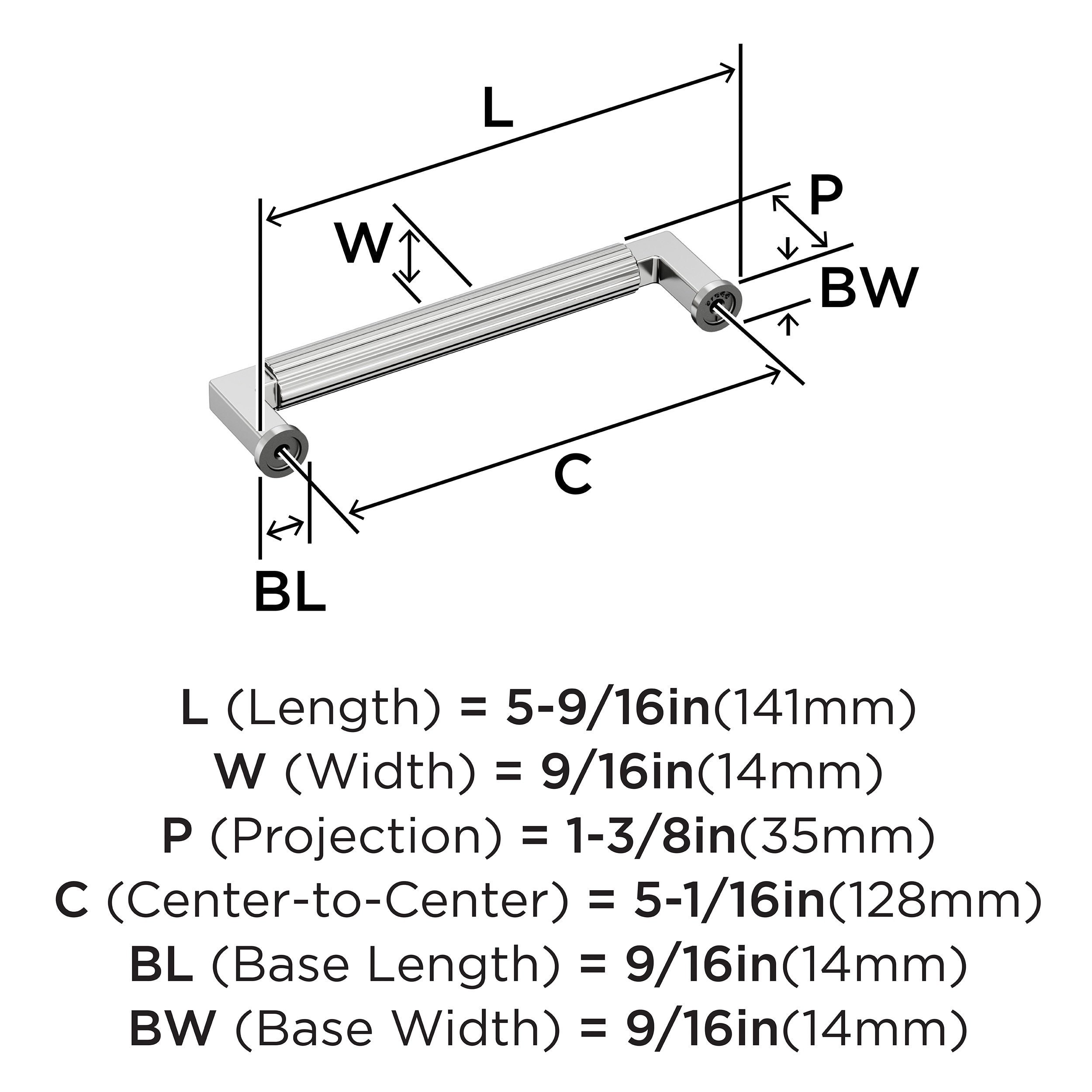 Amerock BP3764426 Cabinet-Pulls - View #4