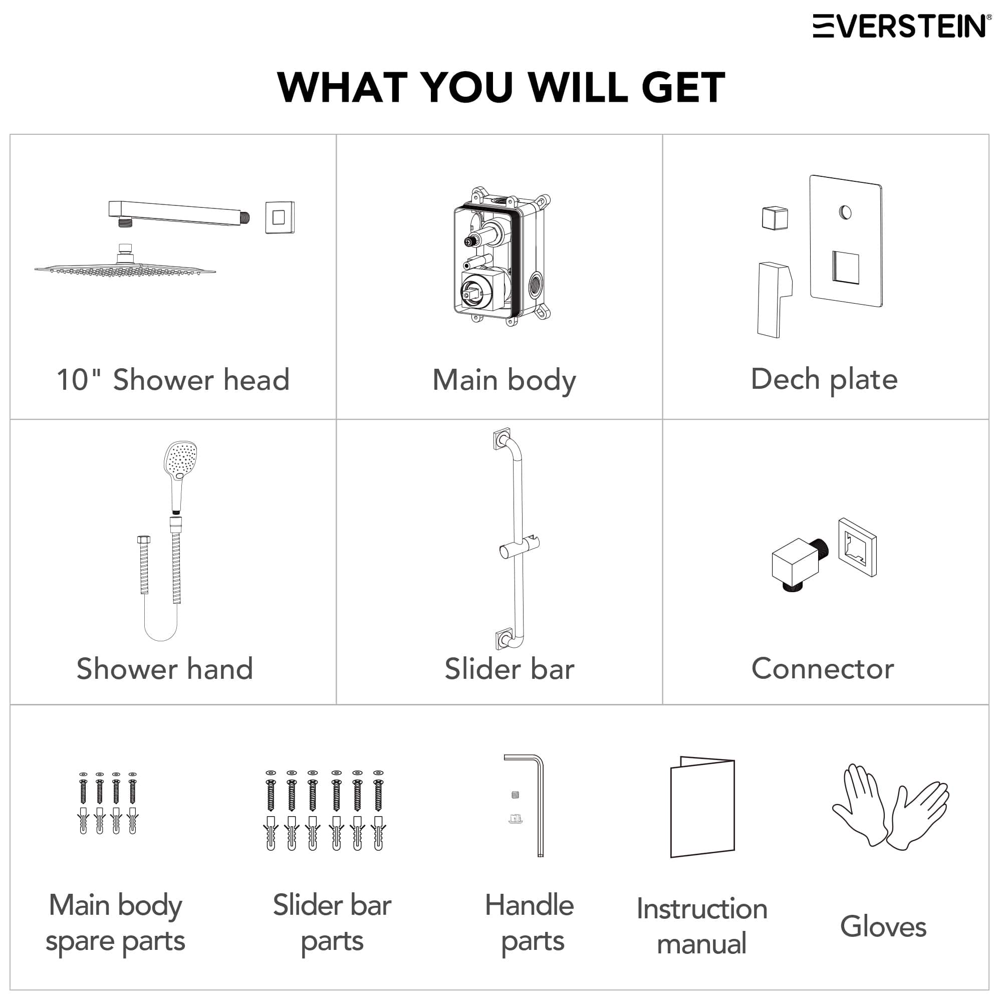 EVERSTEIN SFS-1153-NK Tub-Shower-Faucets - View #14