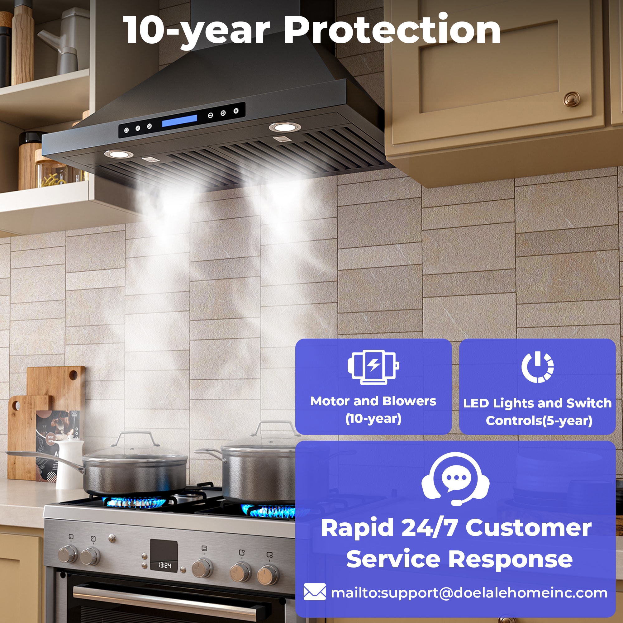 DZS DNAP02-36B Wall-Mounted-Range-Hoods - View #9