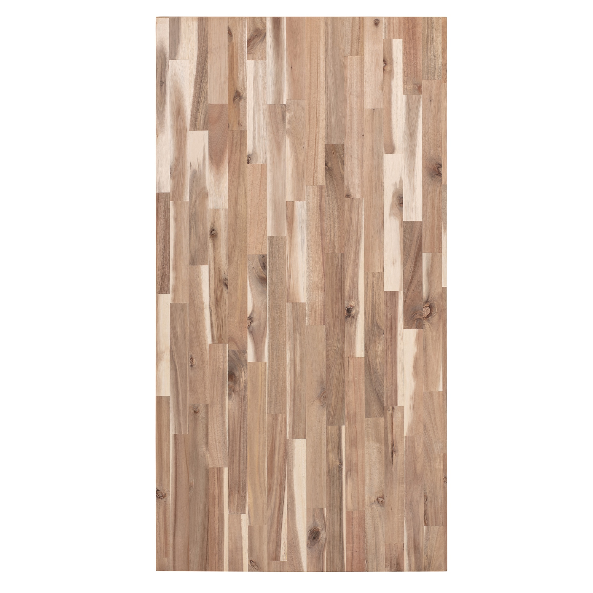allen + roth 96-in x 25-in x 1.5-in Natural Straight Butcher Block Hevea  Countertop in the Kitchen Countertops department at