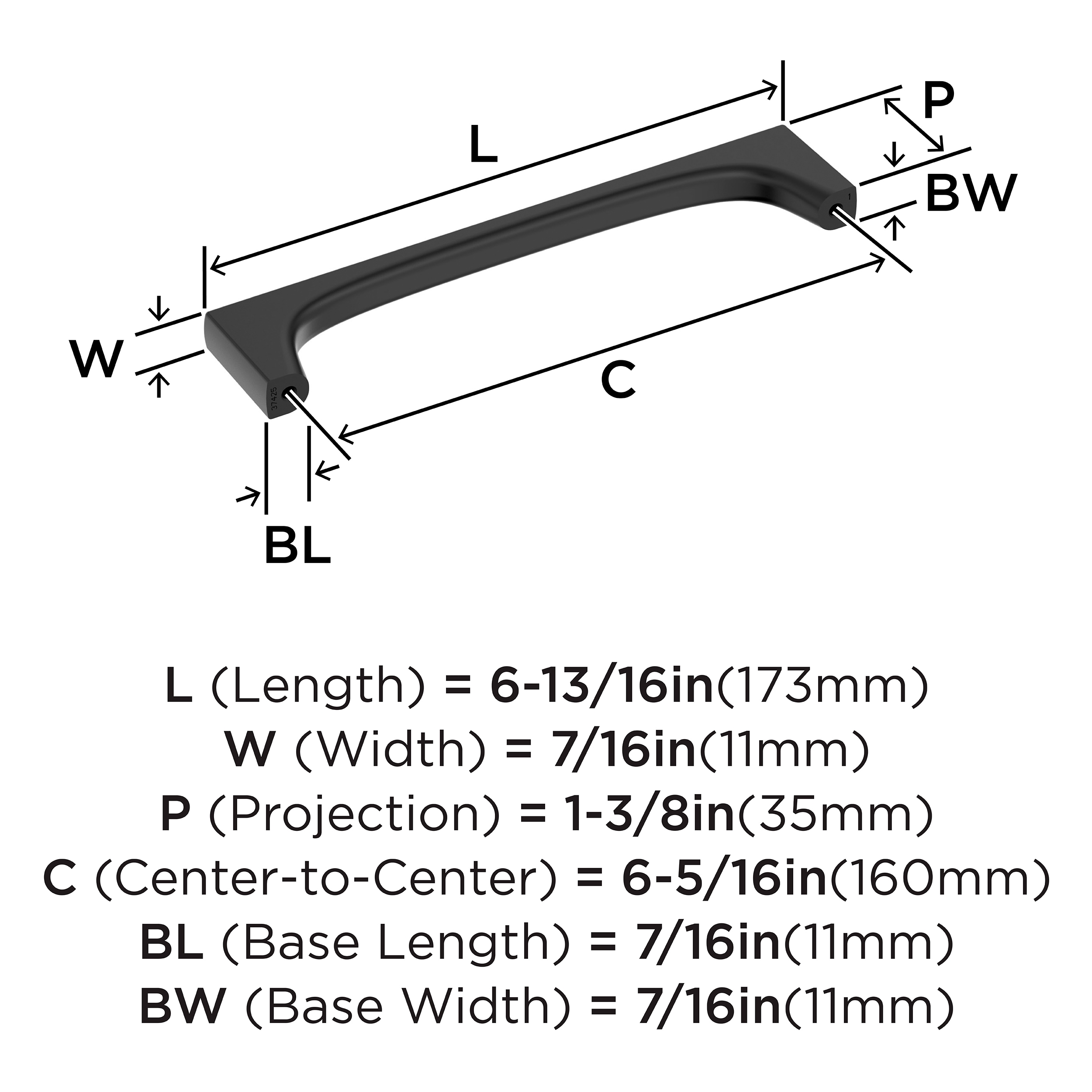 Amerock BP37425MB Cabinet-Pulls - View #4
