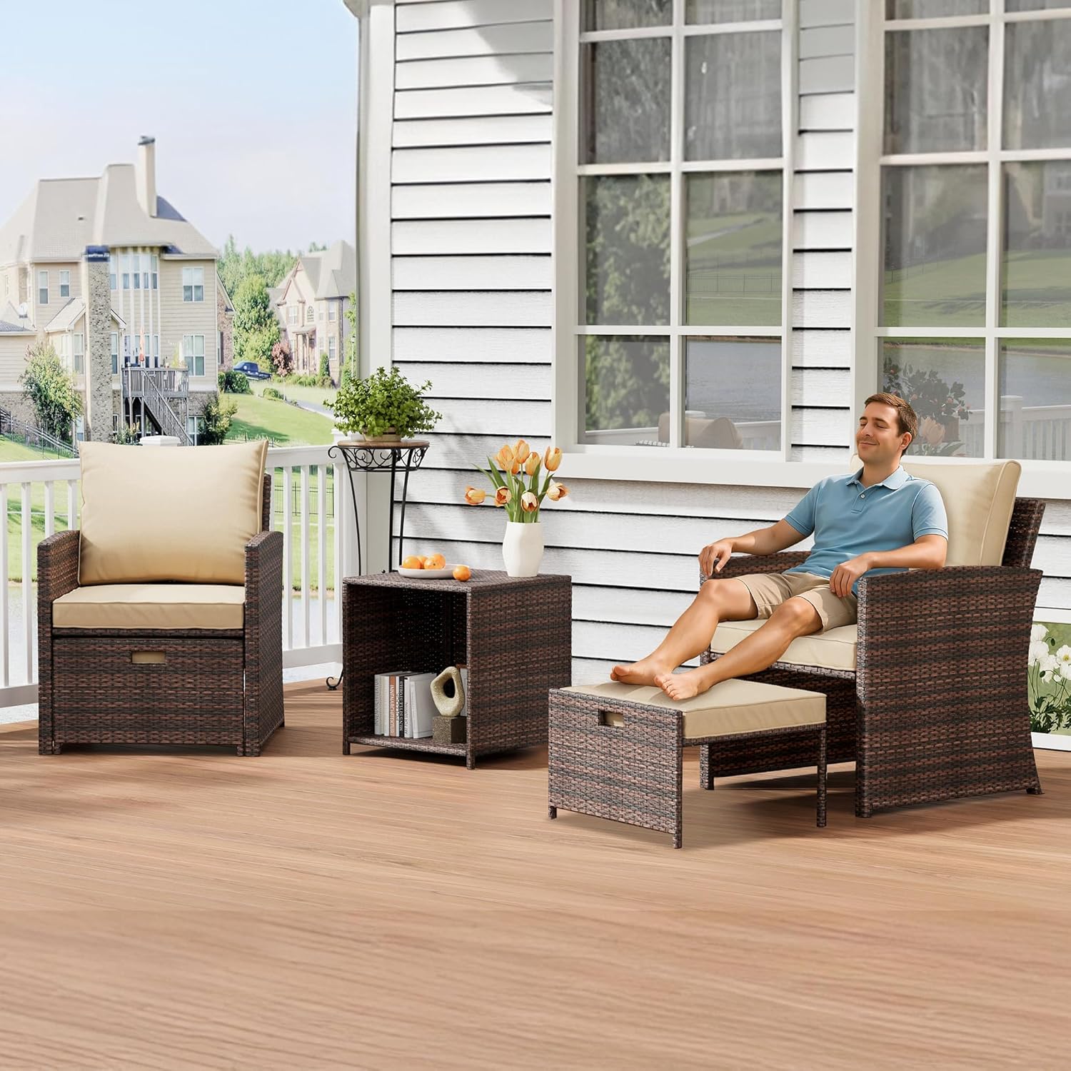 Qeetex DHZ-PPG-339U66JF Patio-Sofas-Daybeds - View #6