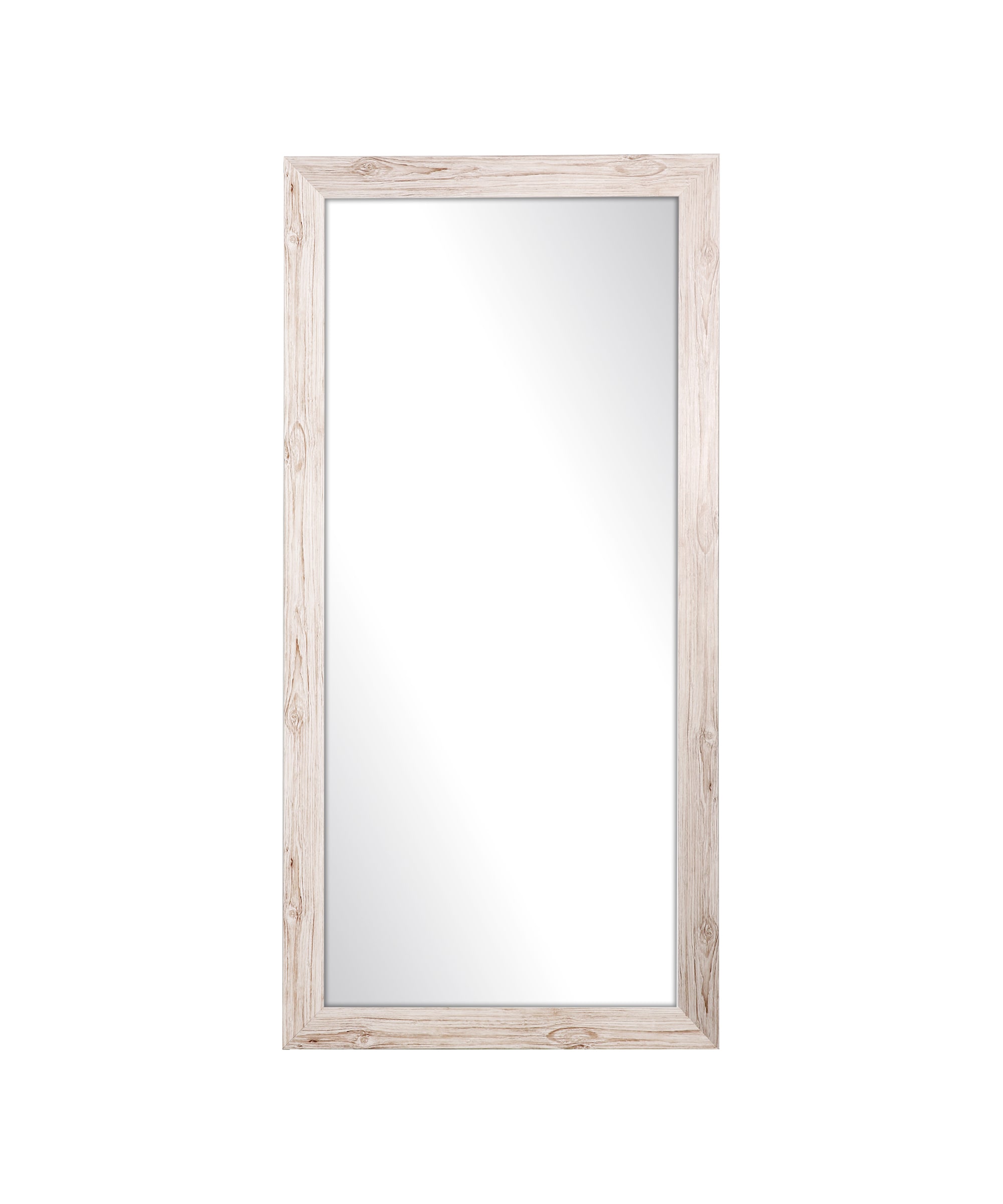 BrandtWorks BM008TS 32-Inches W x 66.0-Inches H Rectangle Cream Grain Framed Full Length Wall Mirror