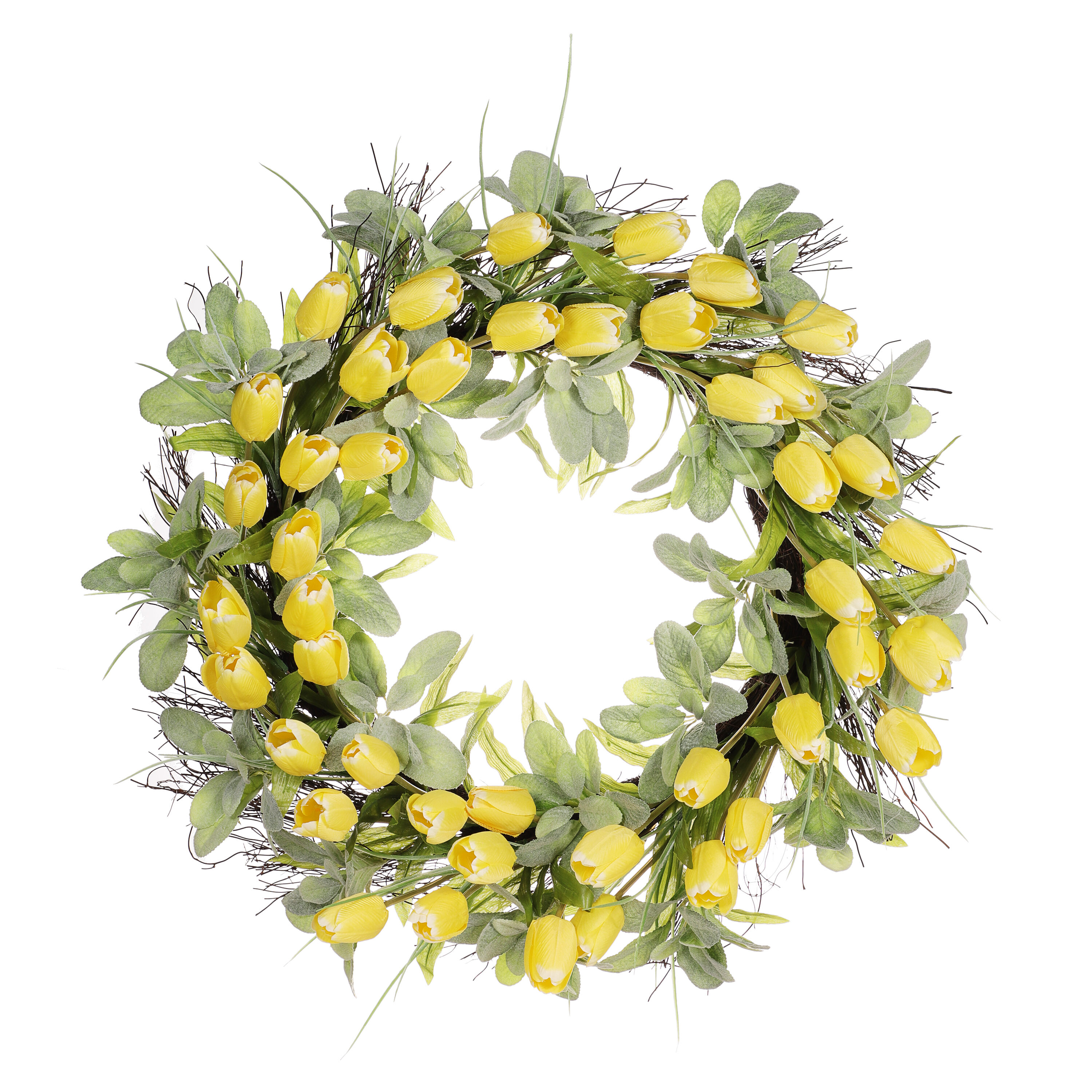Puleo International 3631A-W30 30-in H Spring Hanging decoration Wreath