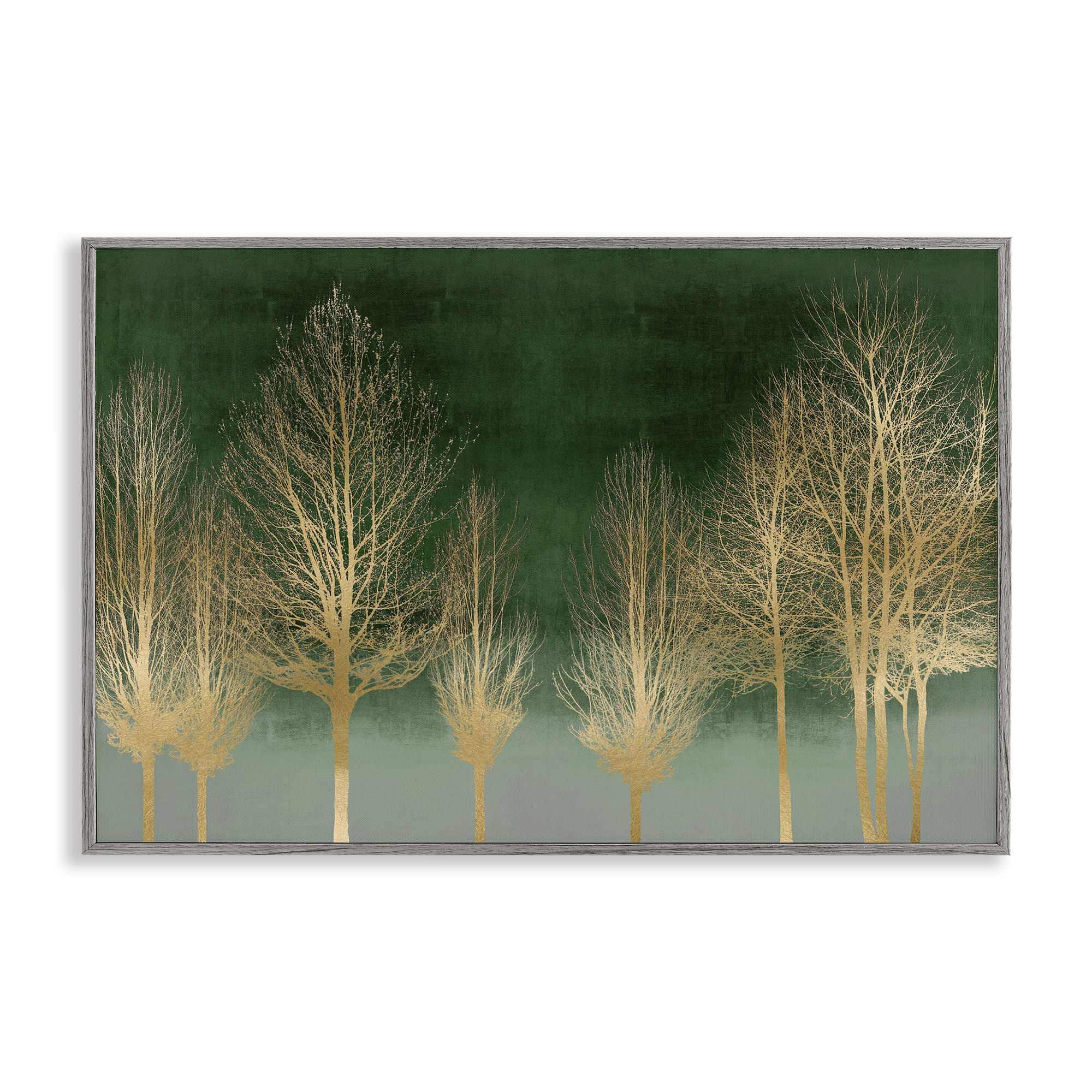 Stupell Industries BS-563-GFF-20X30 Gold Gradient Forest Gray Framed Giclee Art By Kate Bennett 30 x 20