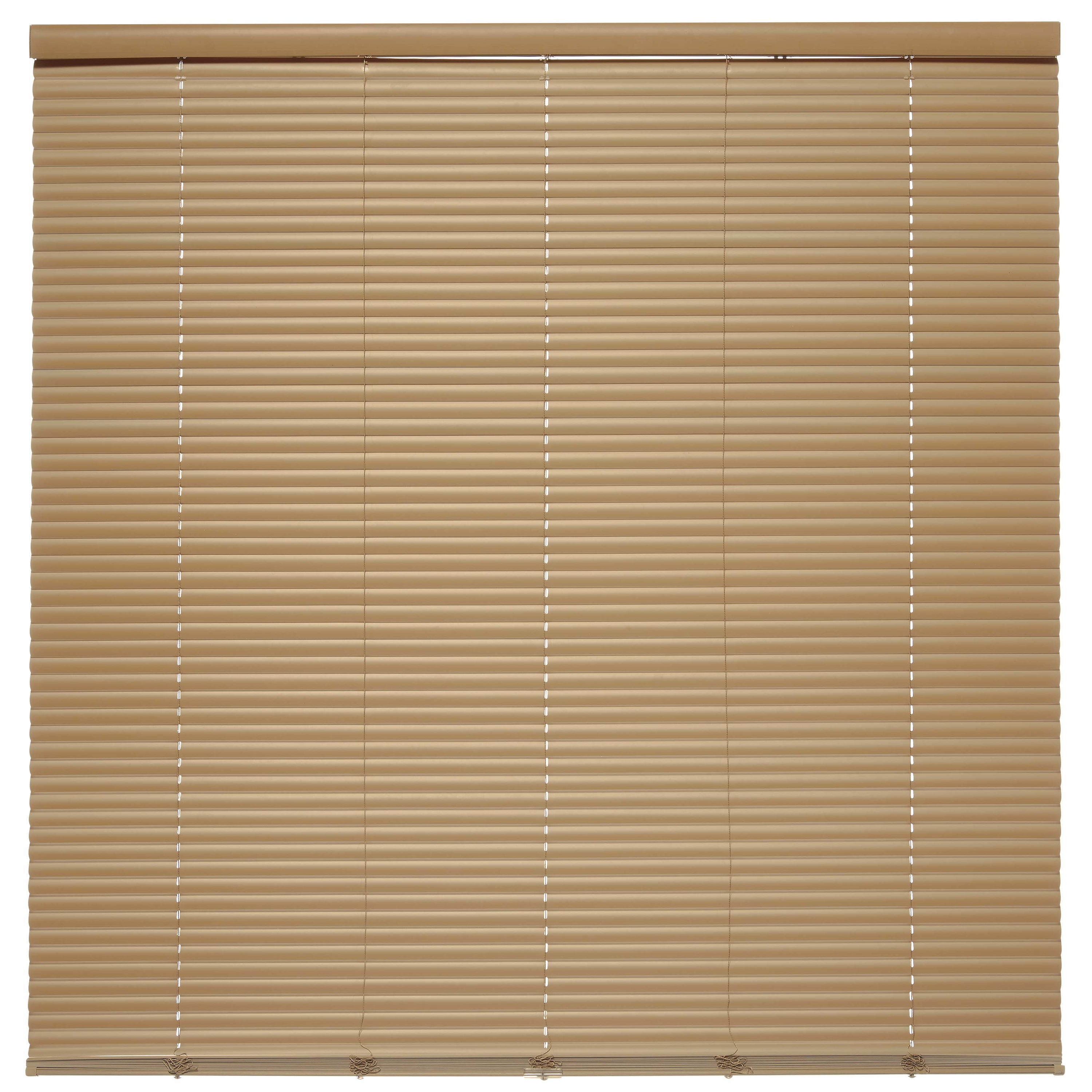 Style Selections CLSDP4264C-40 1-in Slat Width 40-in x 64-in Cordless Taupe Vinyl Room Darkening Mini Blinds