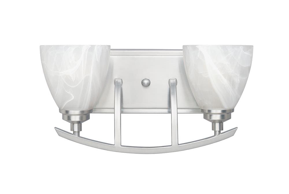 Designers Fountain Tackwood 2-Light Satin Platinum Modern 