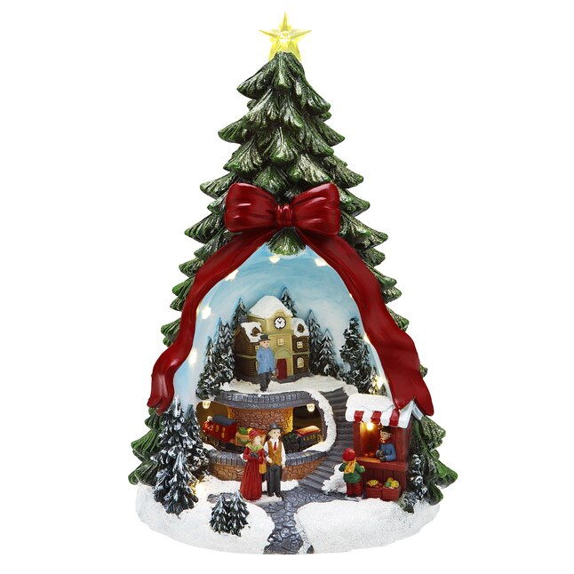 Mr. Christmas 13-in Lighted Decoration Tree Battery-operated Christmas ...
