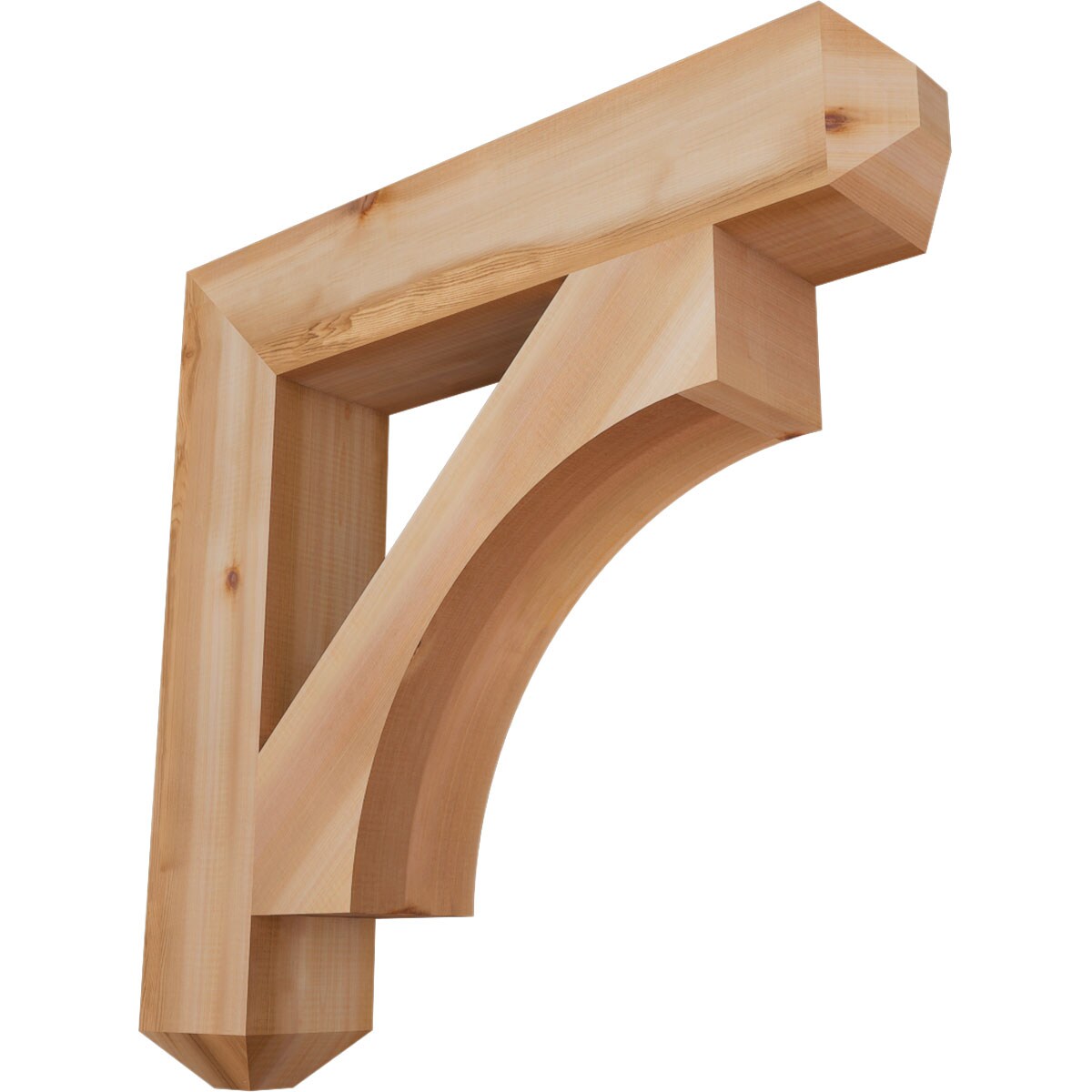 Ekena Millwork BKT06X32X32WTL04SWR Westlake craftsman smooth 5-1/2-in x 32-in x 32-in Western red cedar Brown Wood Standard bracket