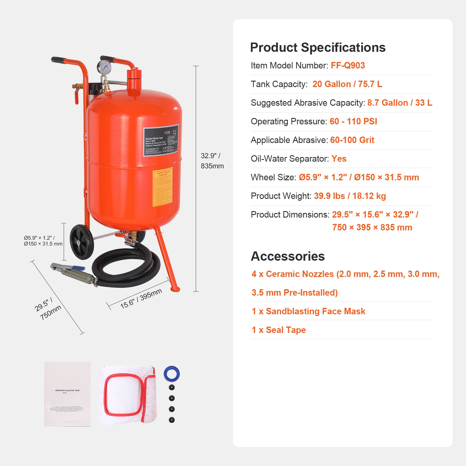 VEVOR SCPSG20JL61202788V0 Media-Blaster-Abrasives - View #7