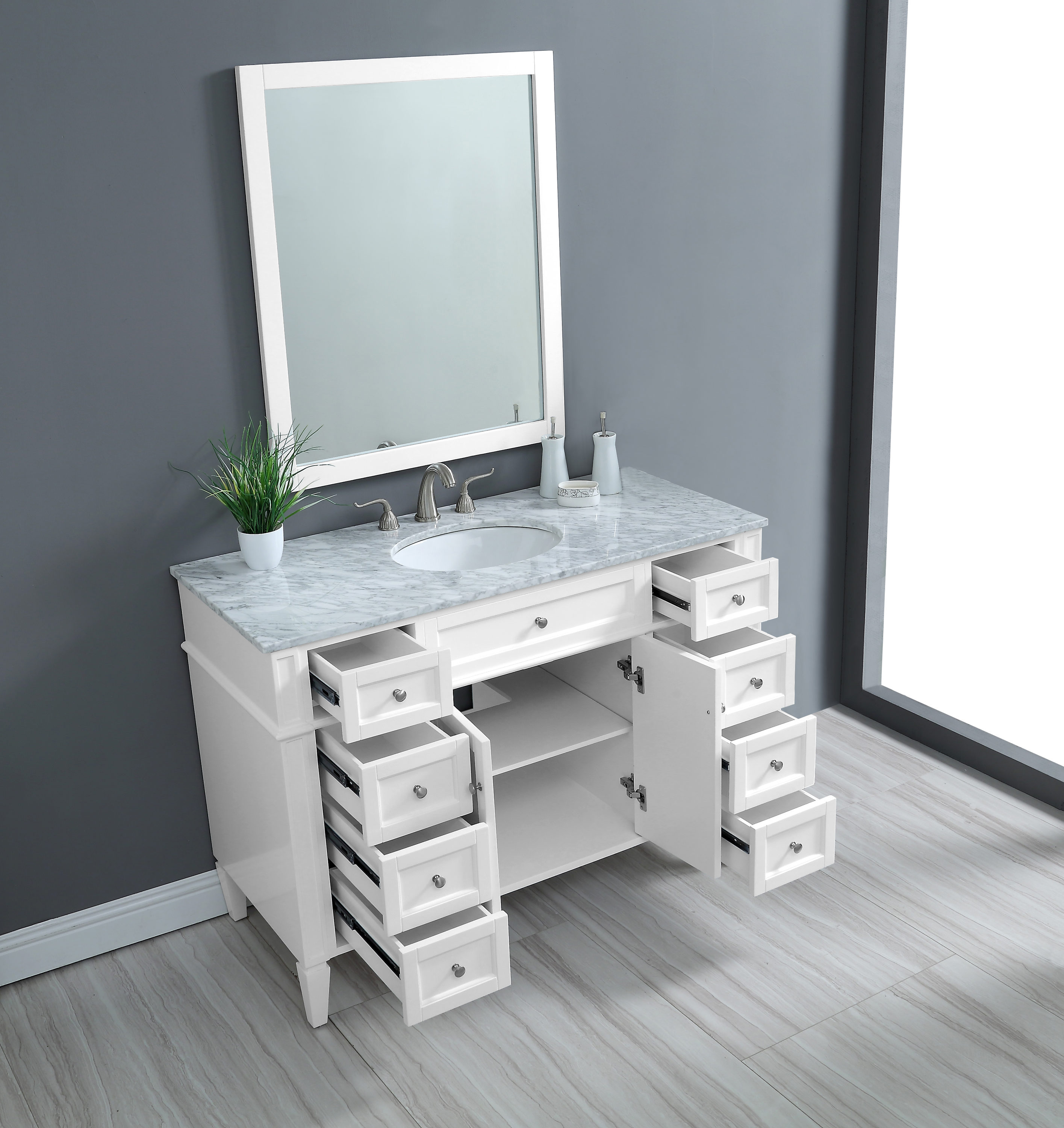Elegant Decor HF37644WH Bath-Vanity-Combo - View #4