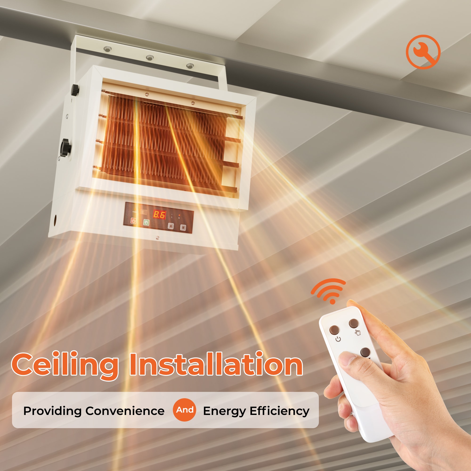 Euhomy GH-5000-E-LWS Electric-Garage-Heaters - View #5