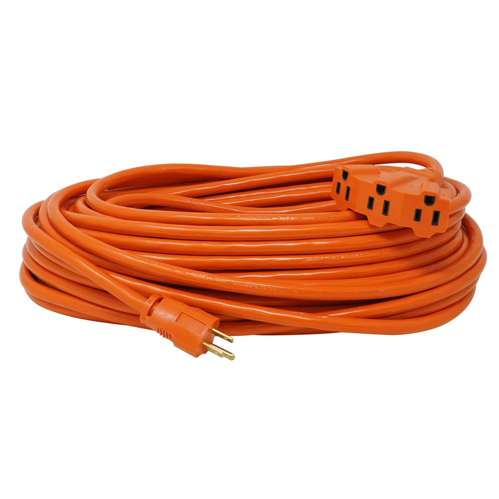 Extension cord 12/3 SJTW Cool Orange/Blue – RDSI