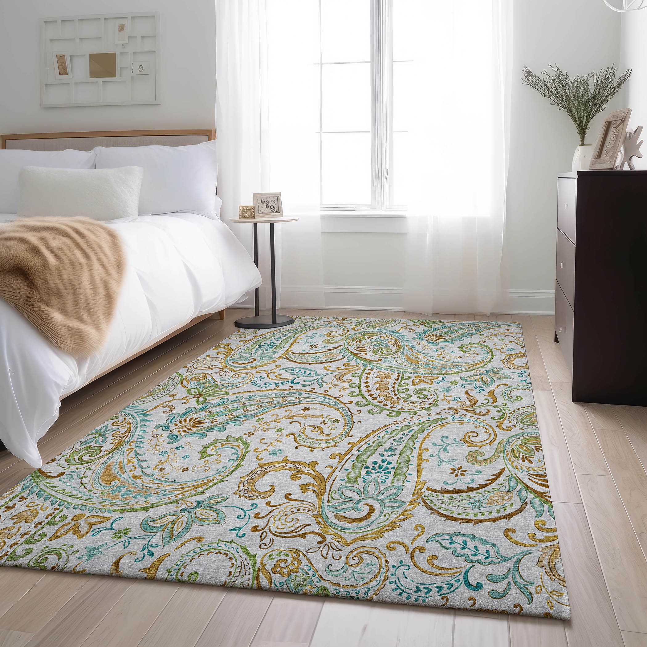 Addison Rugs AMF513BN30X46 Mayfield AMF513BN 2 x 3 (ft) Loomed Polyester Burgundy Rectangular Indoor Abstract Machine washable Area rug
