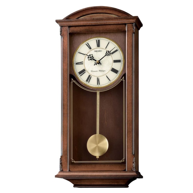 Seiko Analog Rectangle Wall Clock in the Clocks department at 