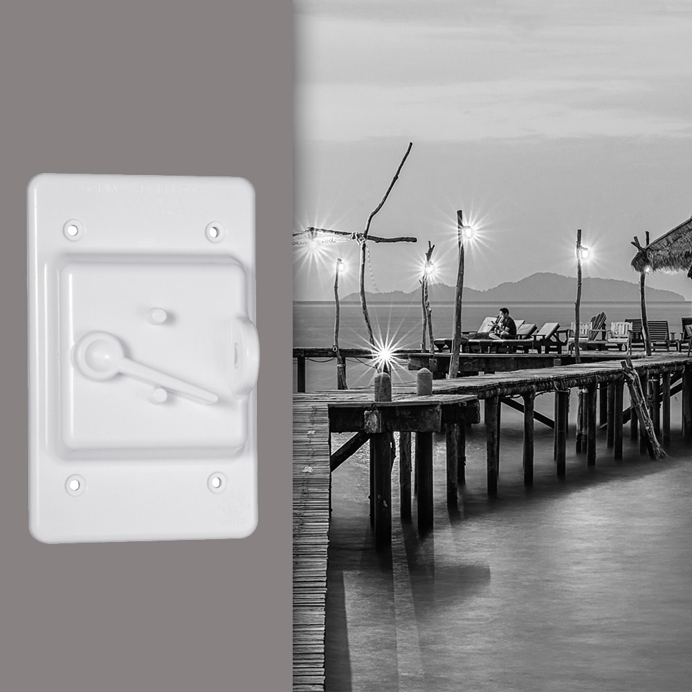 Hubbell PTC100WH Electrical-Box-Covers - View #2
