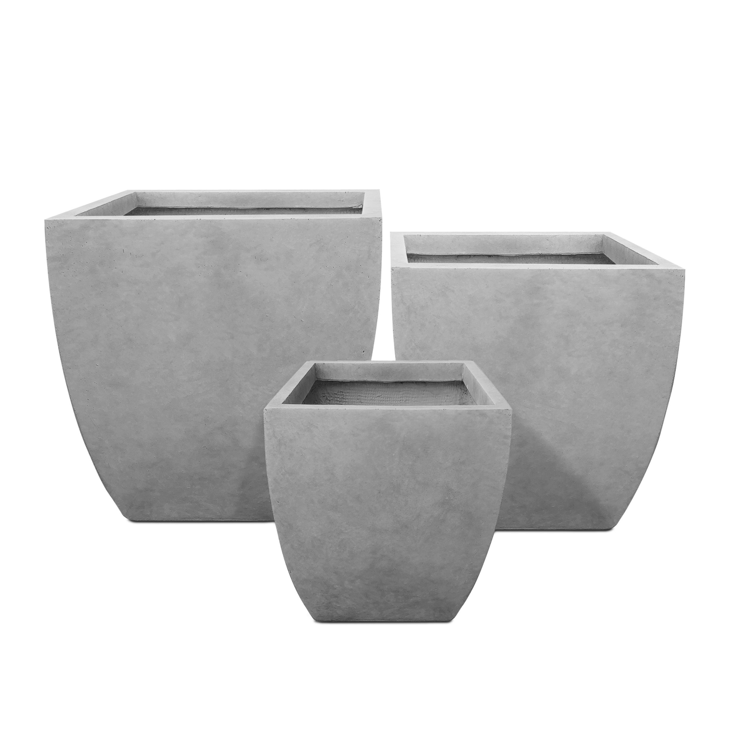 Concrete Planter 6 1/2 Inch Medium Plant Pot With Drainage Old