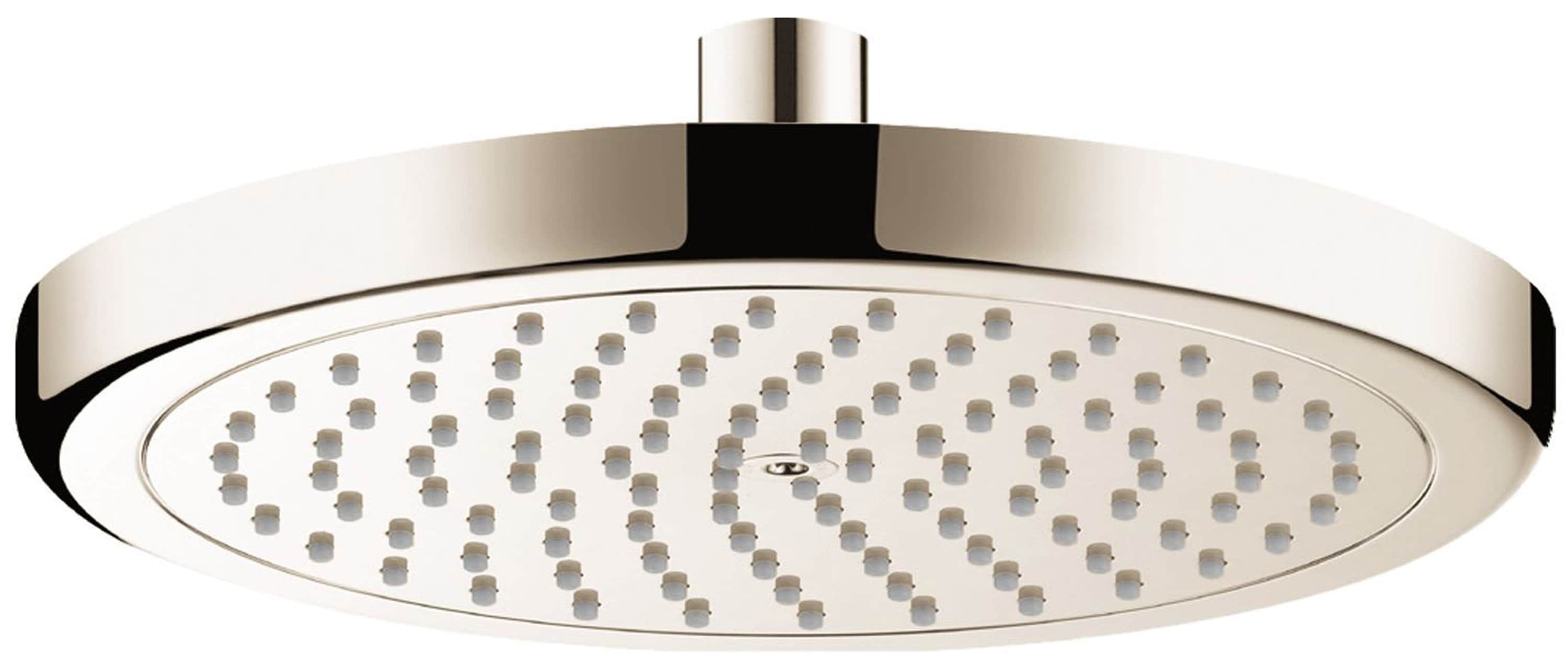 Hansgrohe 26916821 Brushed Nickel Sold separately Single function 8.63-in Round Shower Faucet