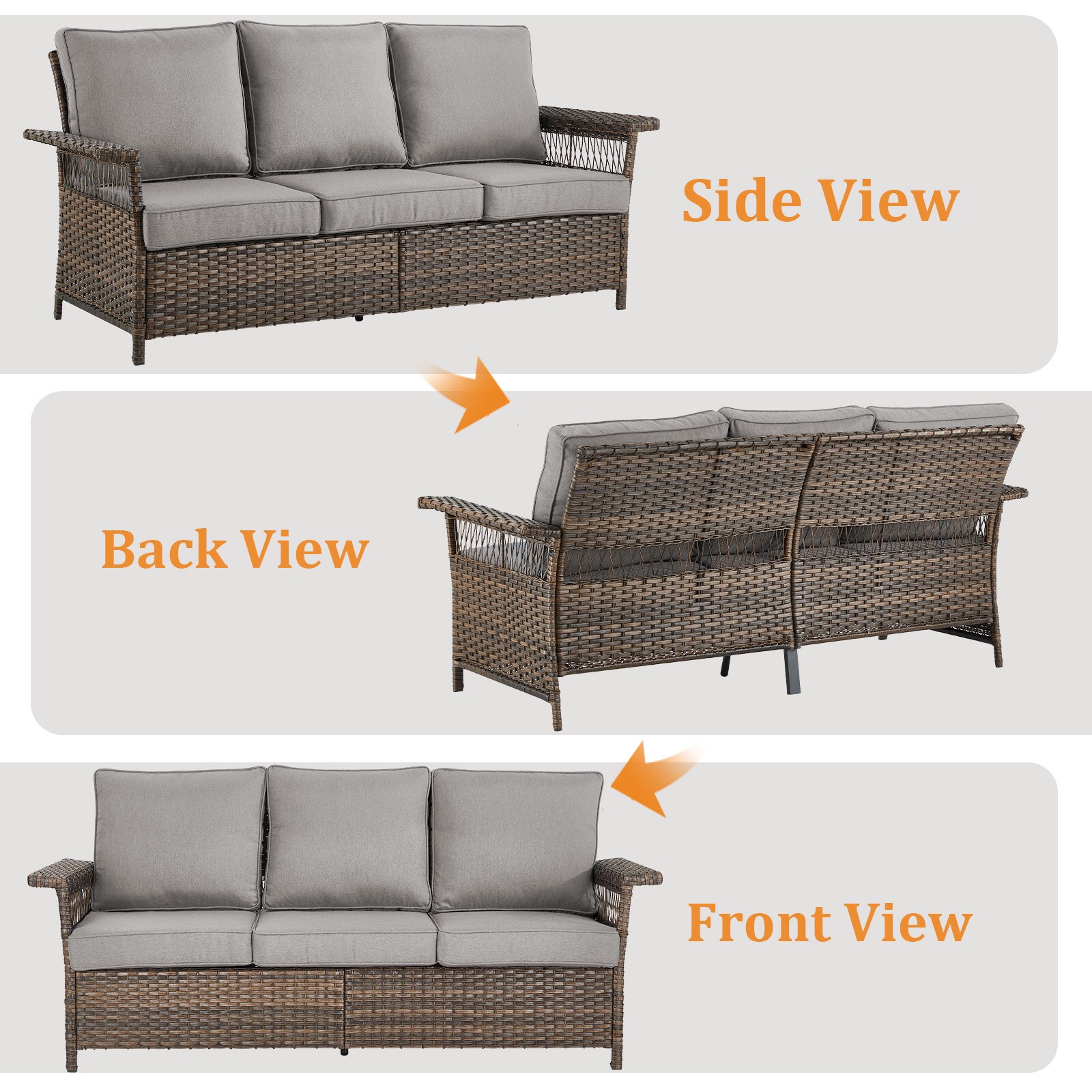 Pocassy PASLBR13-3 Patio-Sofas-Daybeds - View #8