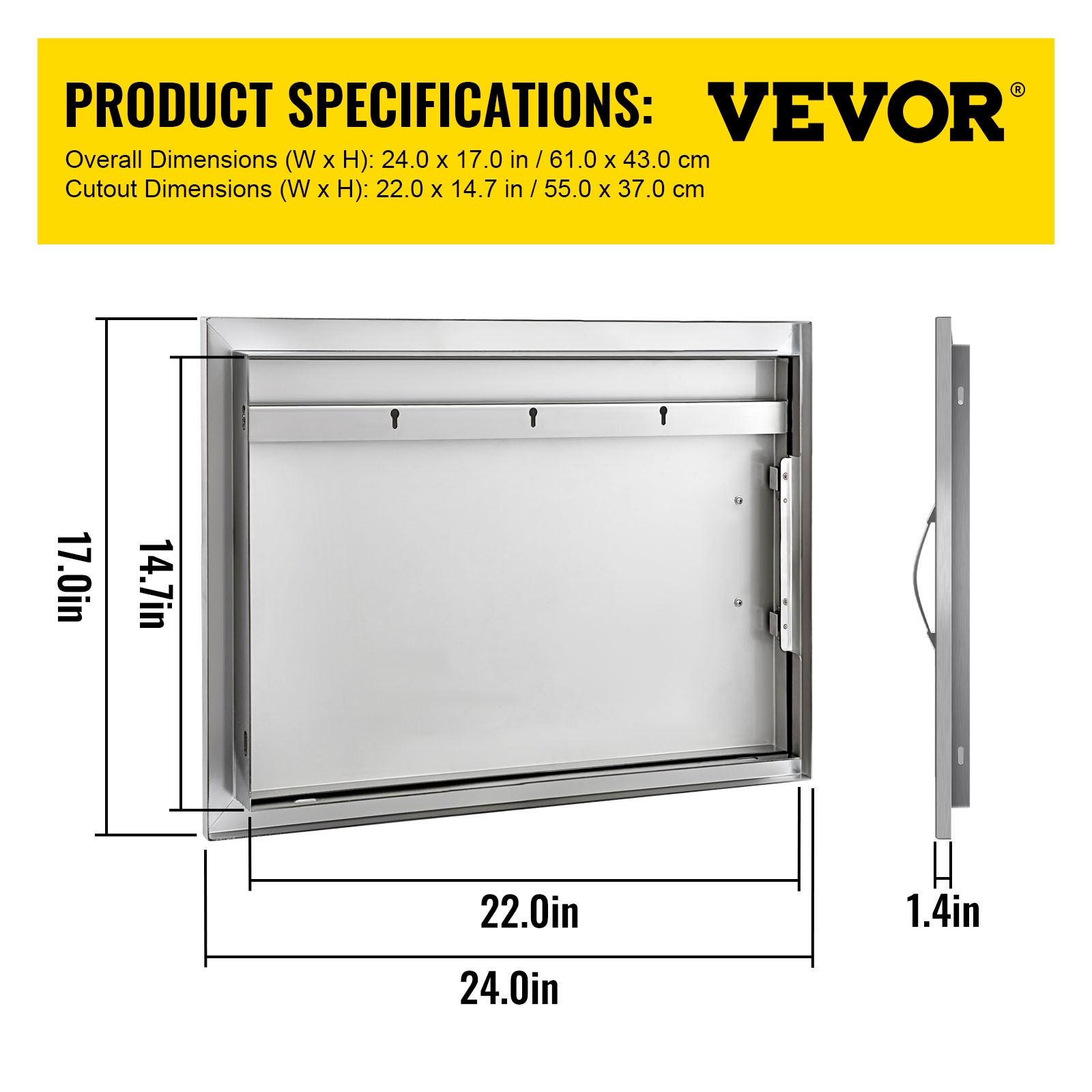 VEVOR 17X24YCSPCGM00001V0 Builtin-Grill-Cabinet-Parts - View #8