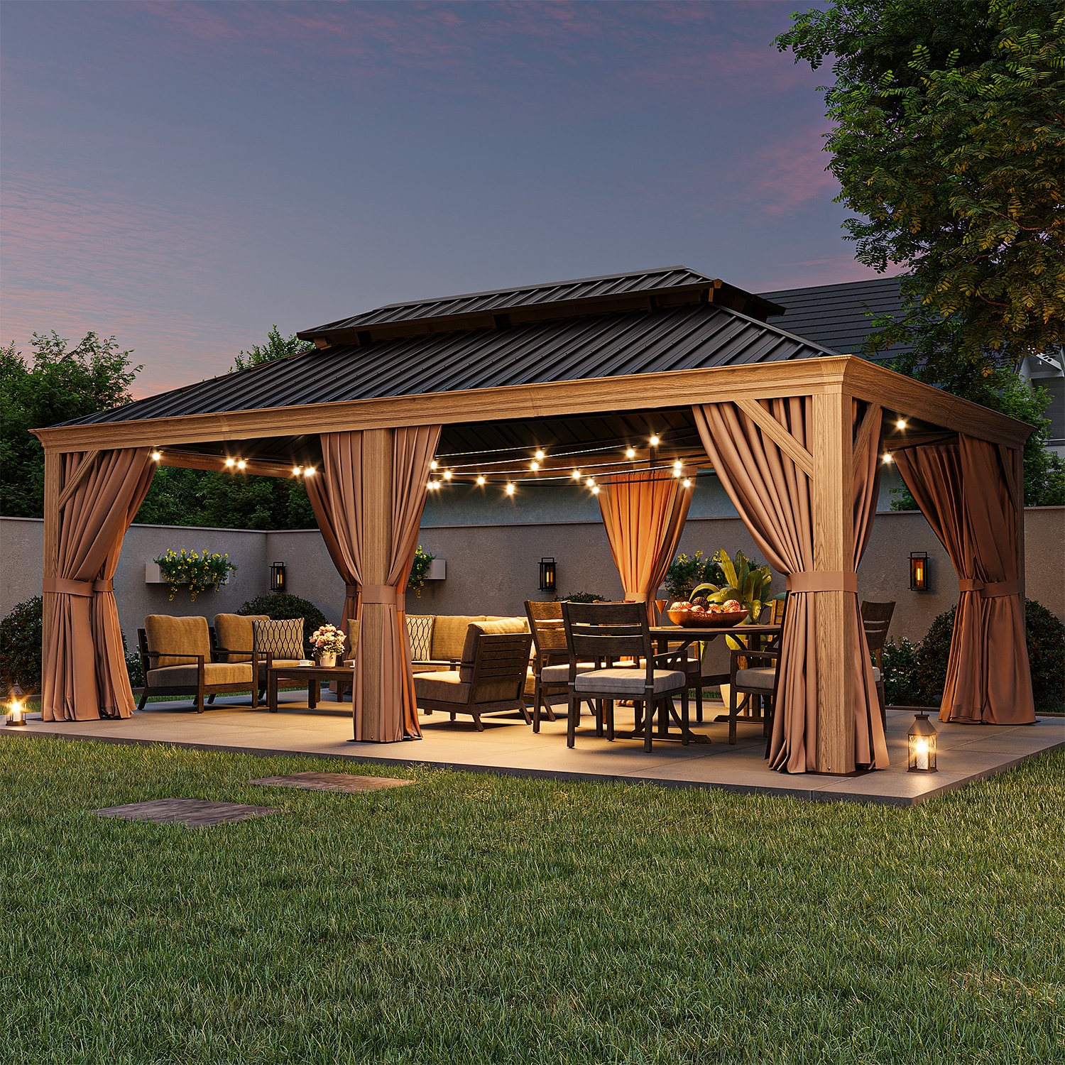 Bapipro BPGB29L32 Wood-Resin-Gazebos - View #2