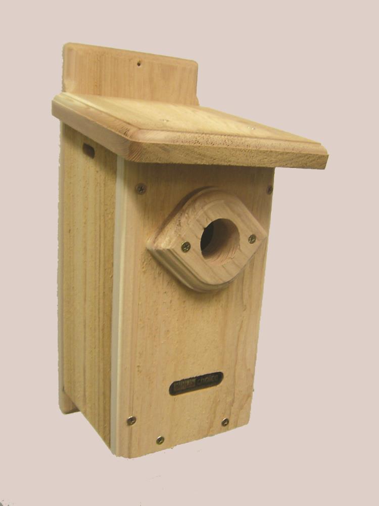 Outdoor Wooden Bird House Nail Fixed Bird Nesting Box Bird Feeder Birdhouse