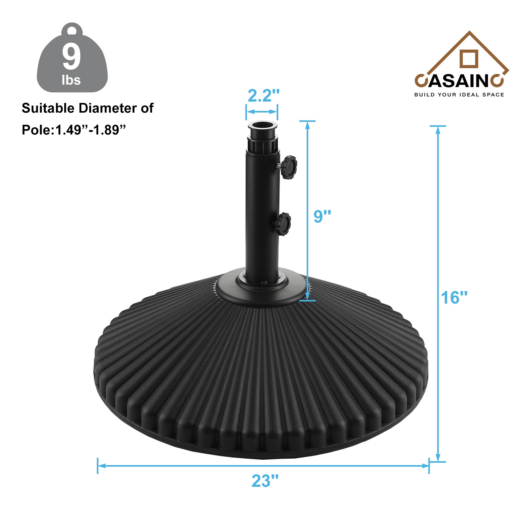 CASAINC 21ODJM0003BL Umbrella-Bases - View #4