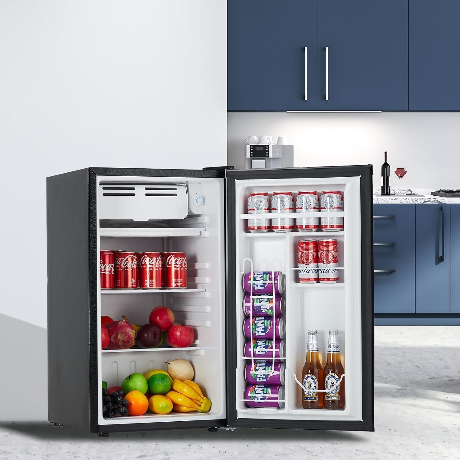 Garvee - 3 2 Cu Ft Upright Freezer Small Freezer with Fast Deep Freeze Technology  13 f in 12 Hou...
