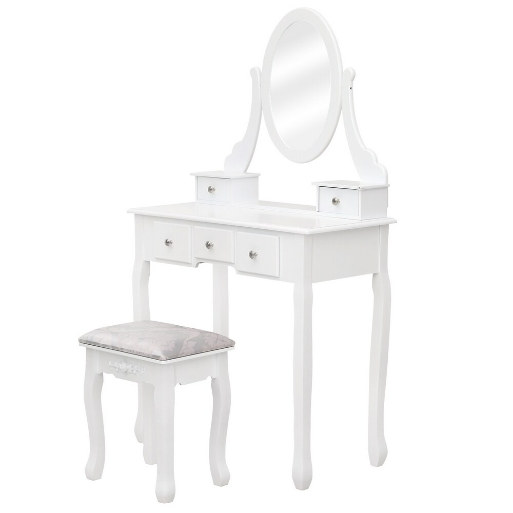 Winado 951236181882 31.5-in White Makeup Vanity