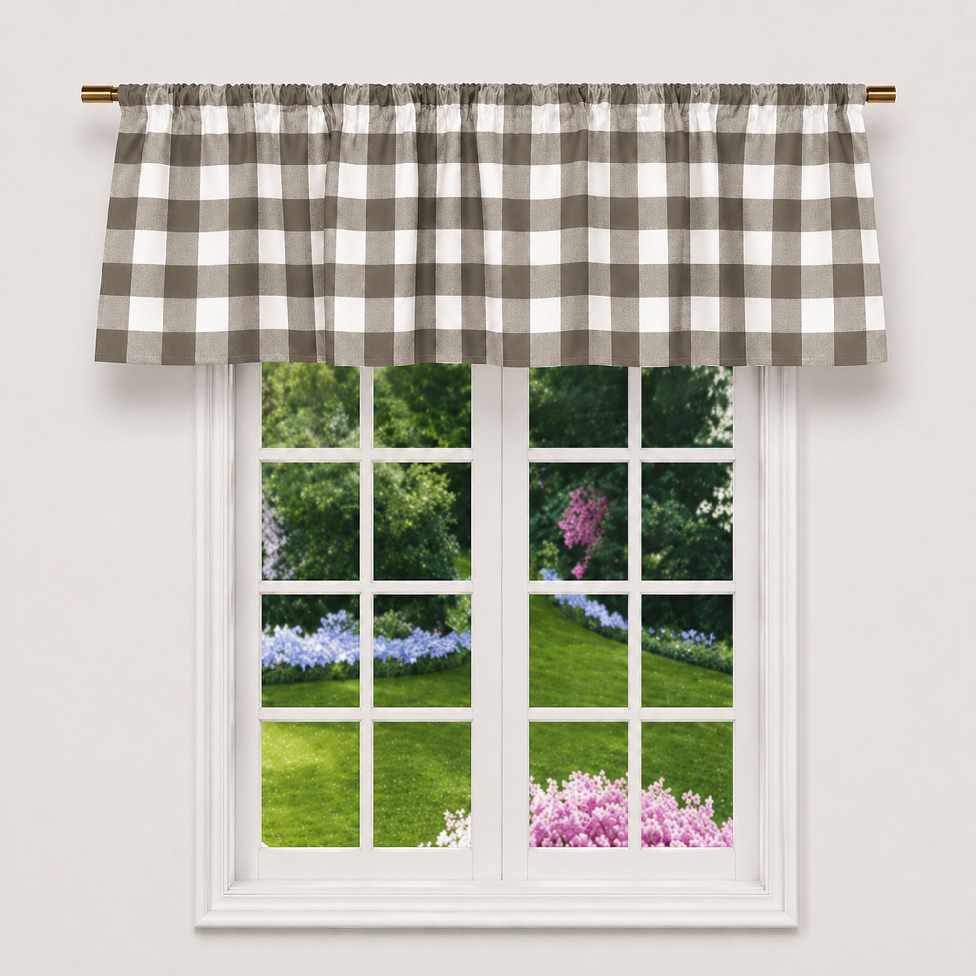 KATE AURORA DUCK-PLDVAL-GRY valances - View #2