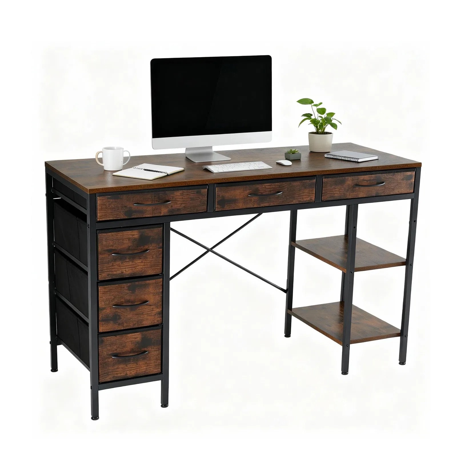 Maocao Hoom - 47.24-in Brown Modern/Contemporary Computer desk
