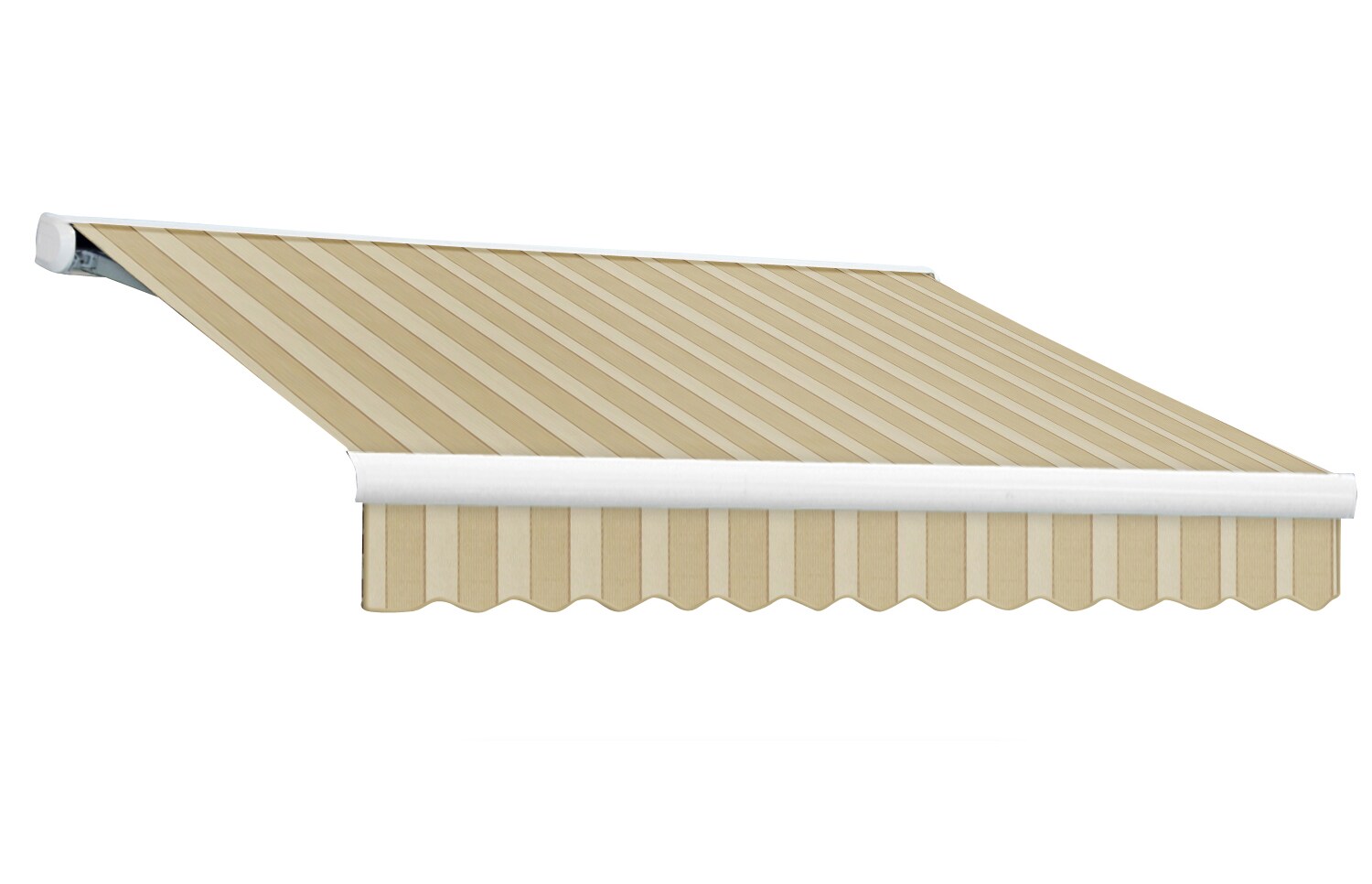 Awntech KWM12-890-LAW 120-Inches Wide x 96-Inches Projection x 8-Inches Height Fabric Striped Patio Awning