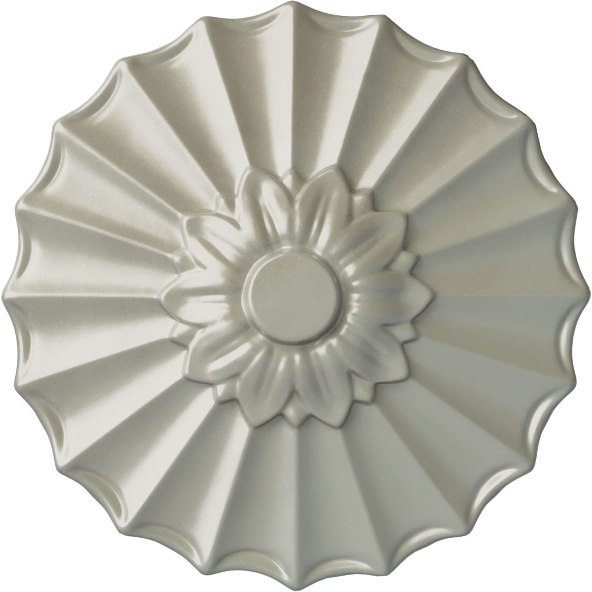 Ekena Millwork CM09SHFCS Shakuras 9-in W x 9-in L Painted Flash Copper Polyurethane Whole Ceiling Medallion