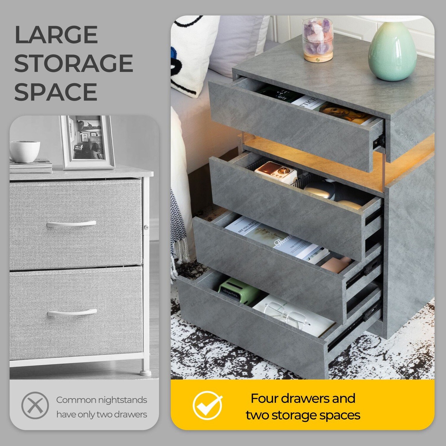 sunjurt 9I4OMJJ32IUO nightstands - View #7