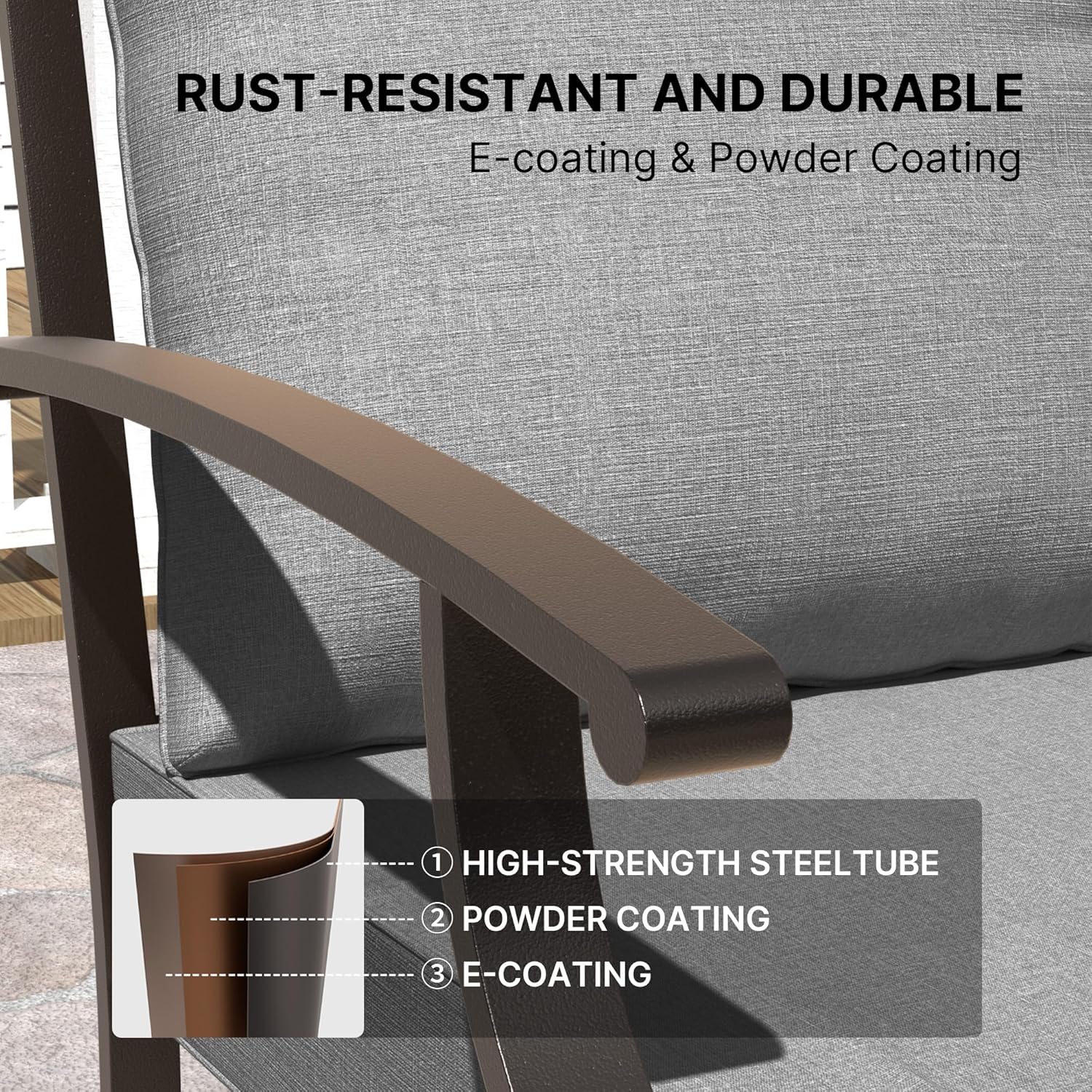 ALAULM LS-6DM-GREY Patio-Dining-Sets - View #7