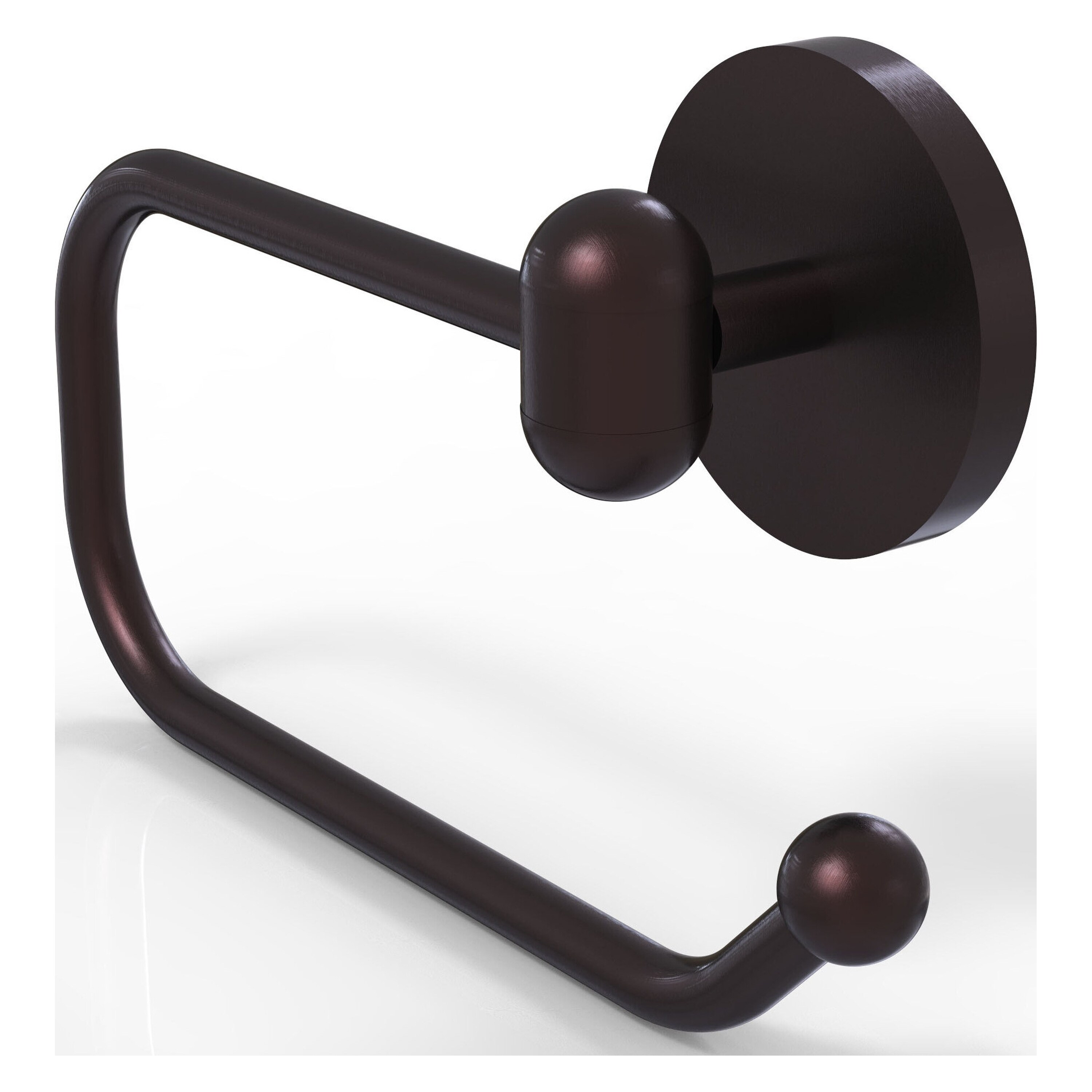Allied Brass TA-24E-ABZ Tango Antique Bronze Wall mount Single post Toilet Paper Holder 1 -Rolls with Storage