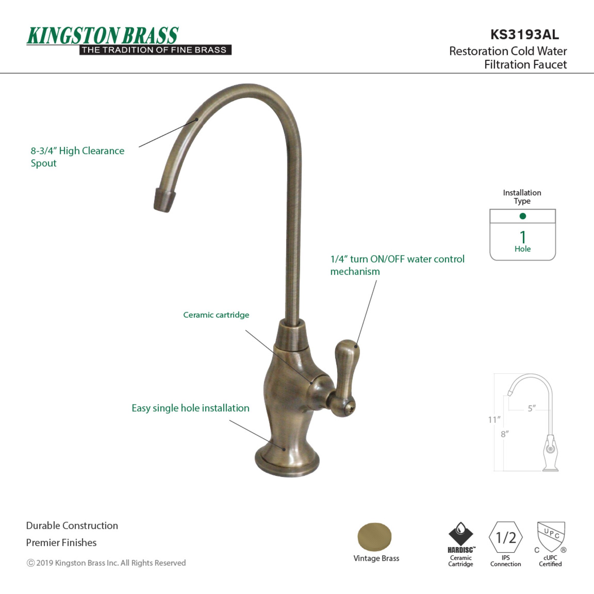 Kingston Brass WLKS3193AL Kitchen-Faucets - View #3