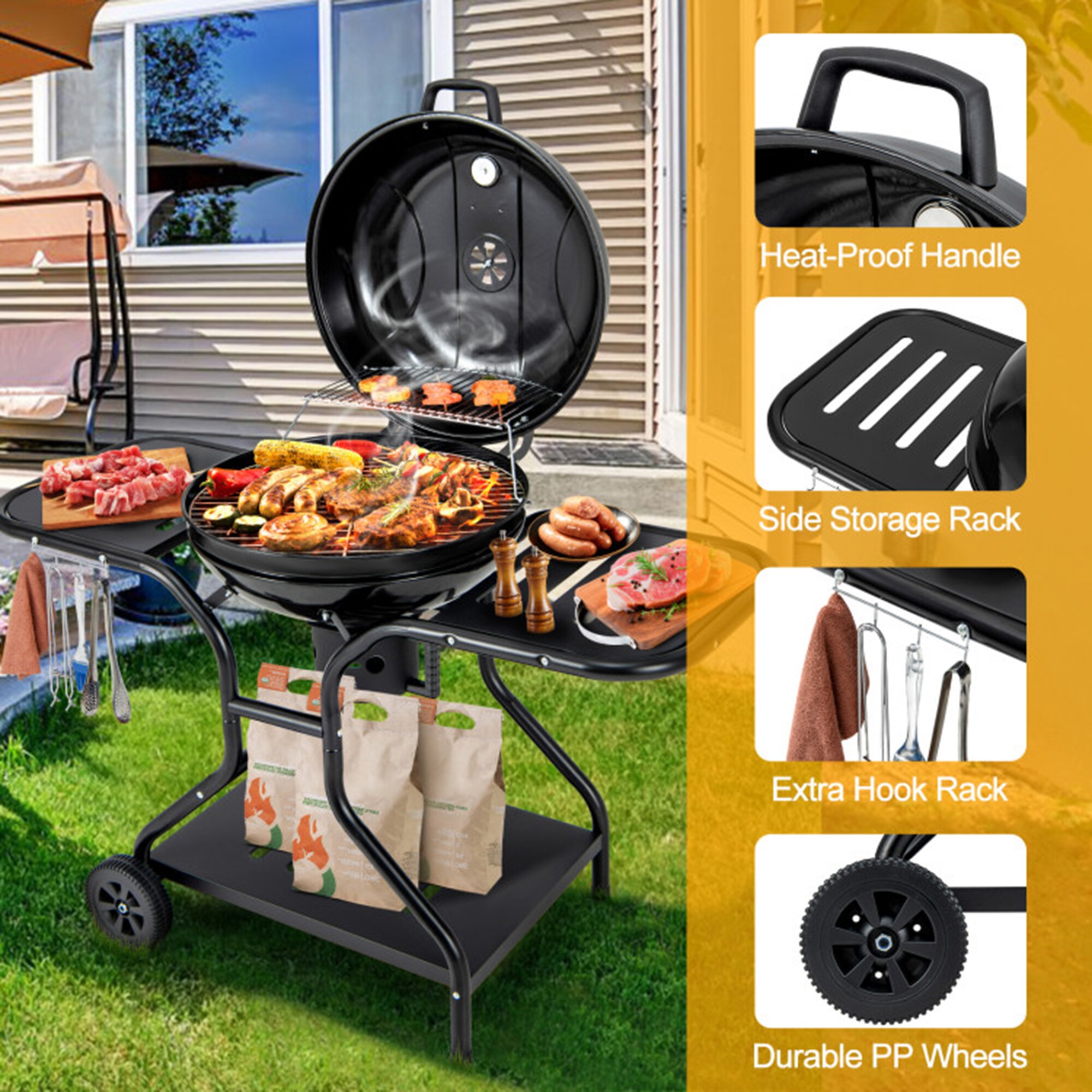 Mondawe MO114BK Charcoal-Grills - View #5