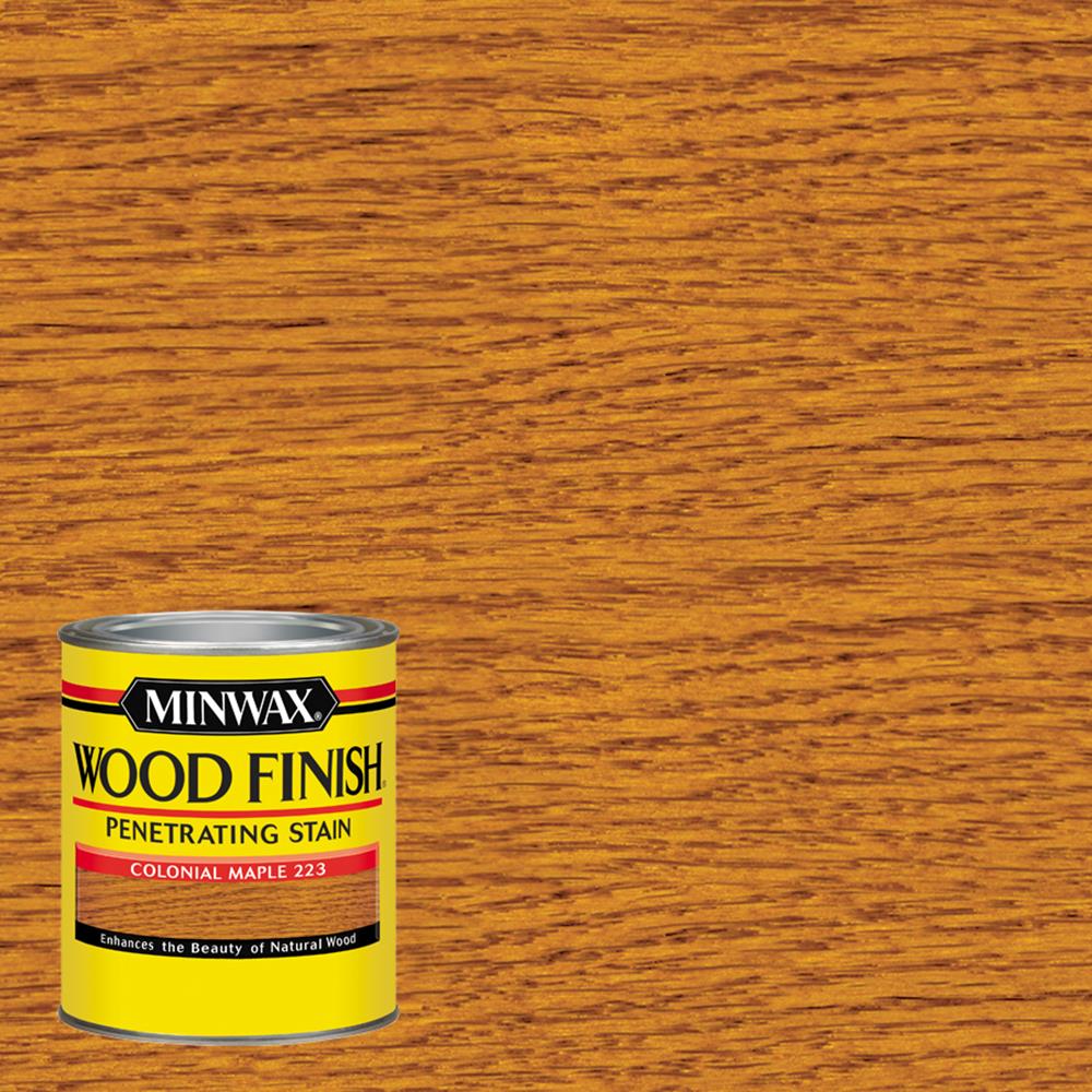 Minwax Wood Finish Oil-based Colonial Maple Semi-transparent Interior Stain (1-quart) at Lowes.com