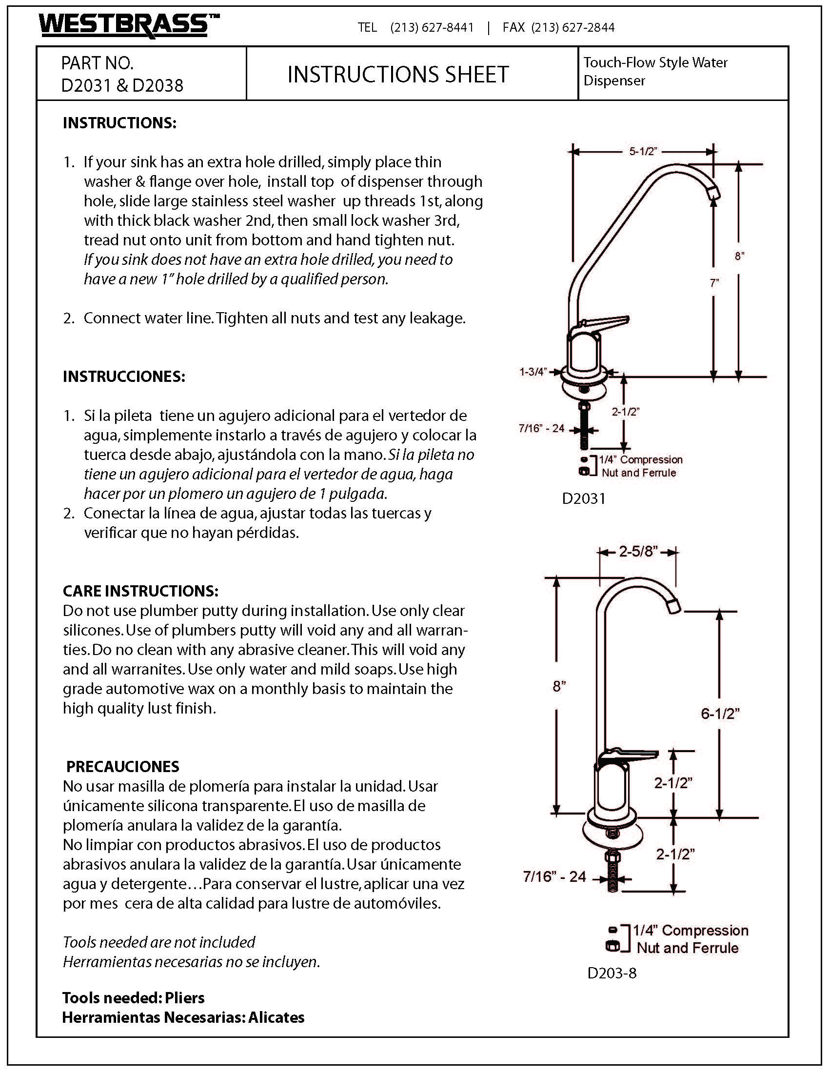 WESTBRASS D2031-NL-50 Hot-Water-Dispensers - View #4