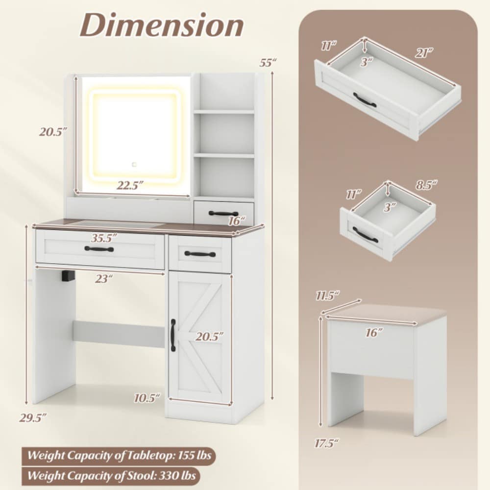 Fenbeli QLLSFENH770 Bedroom-Vanities - View #3