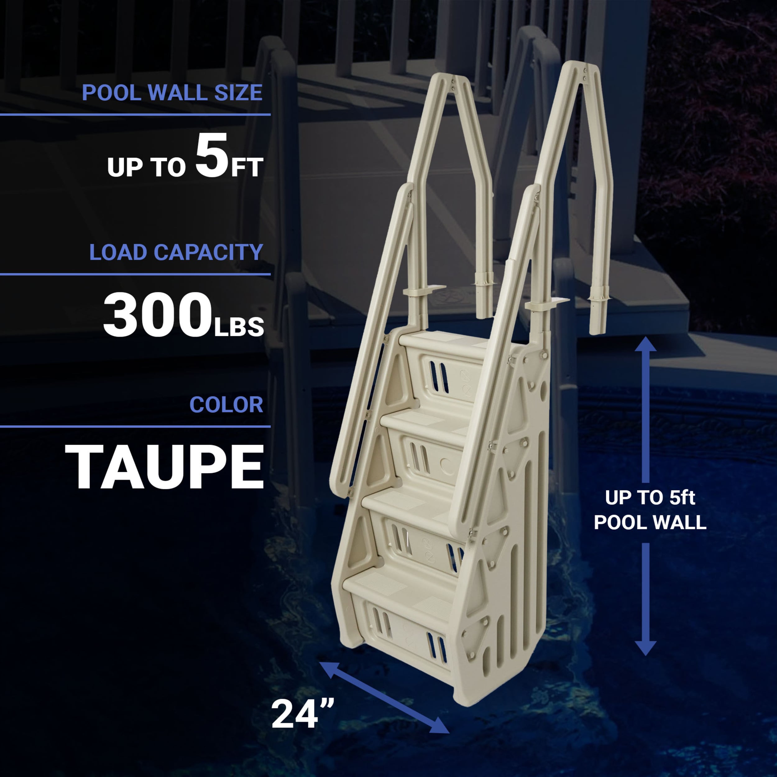 Vinyl Works 76996 Above-Ground-Pool-Lad-Steps - View #3