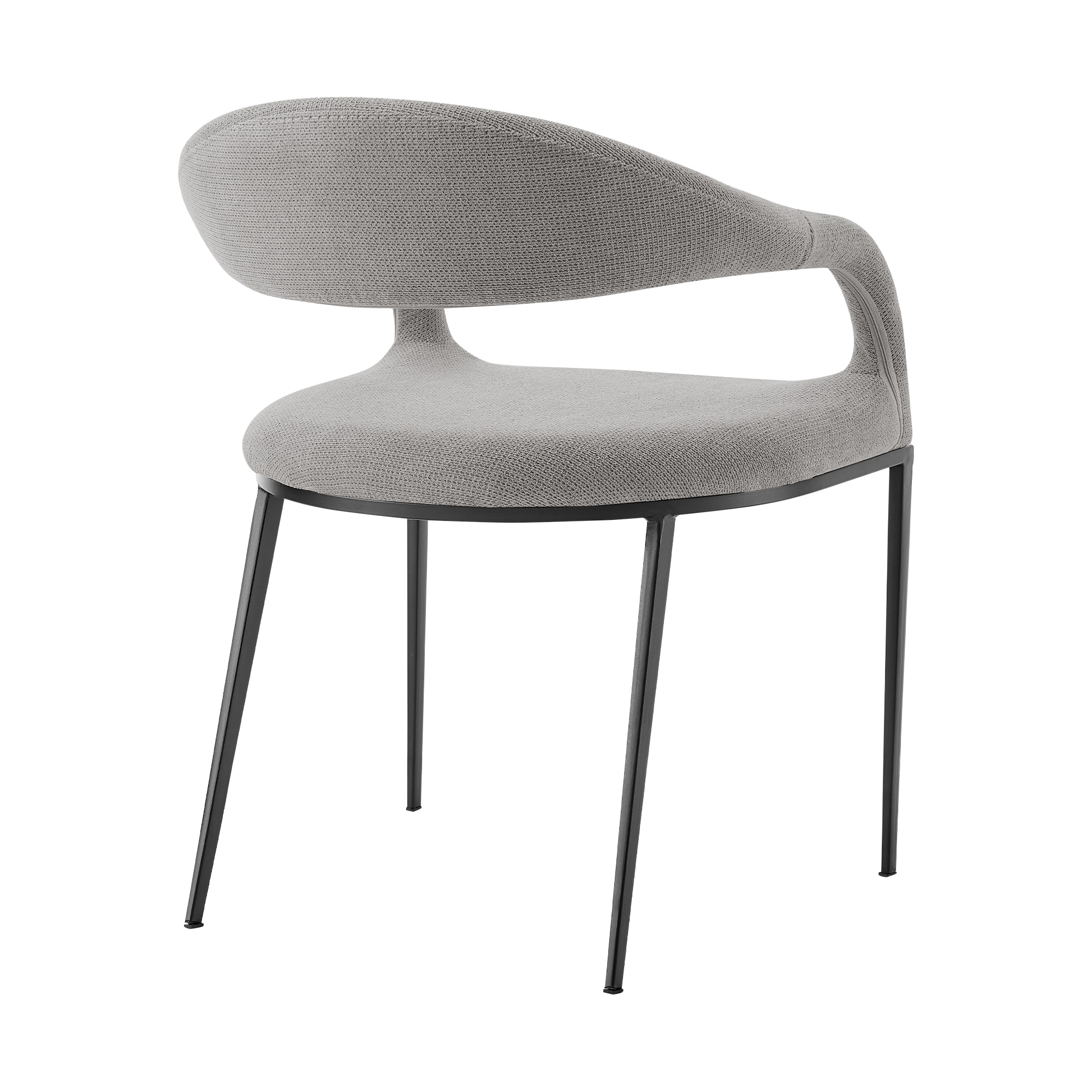 Armen Living LCMOSIBLKLGRY Dining-Chairs - View #4