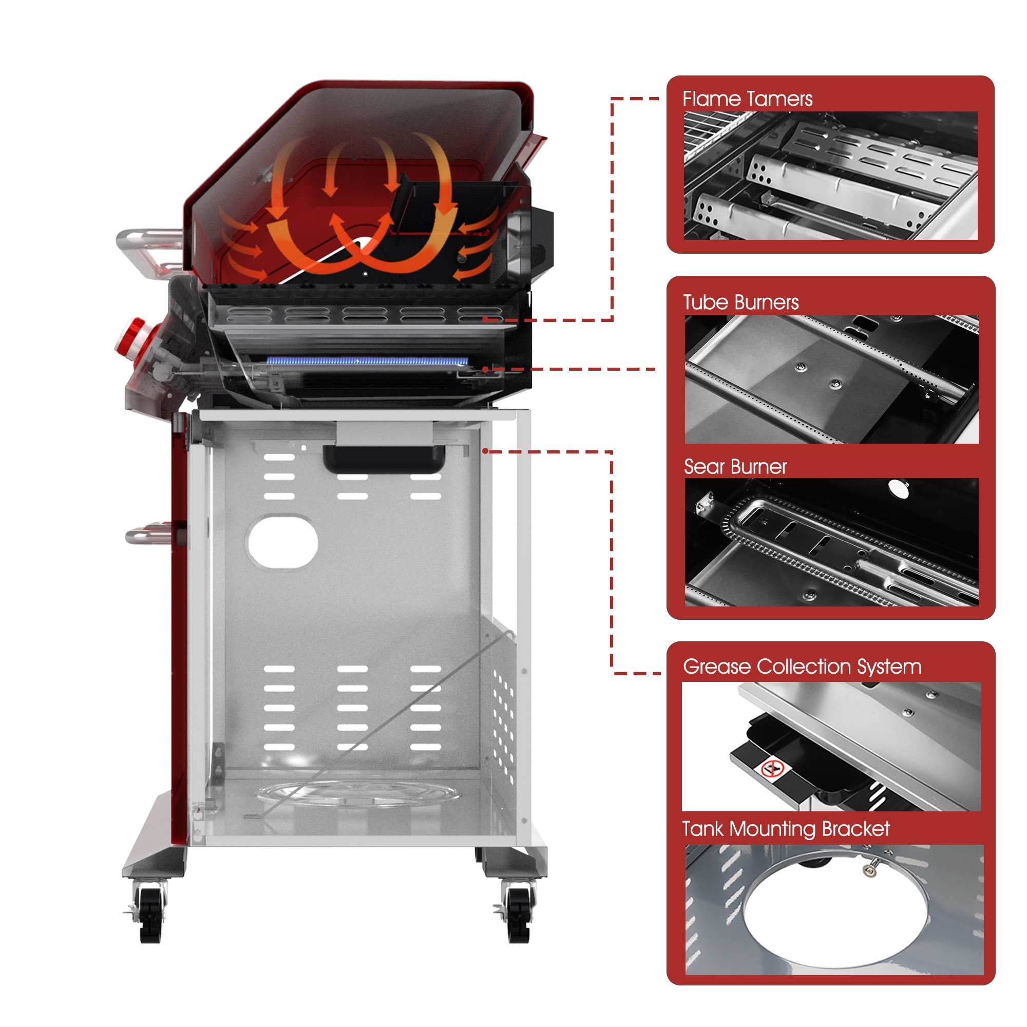 Royal Gourmet GA5403R Gas-Grill - View #10