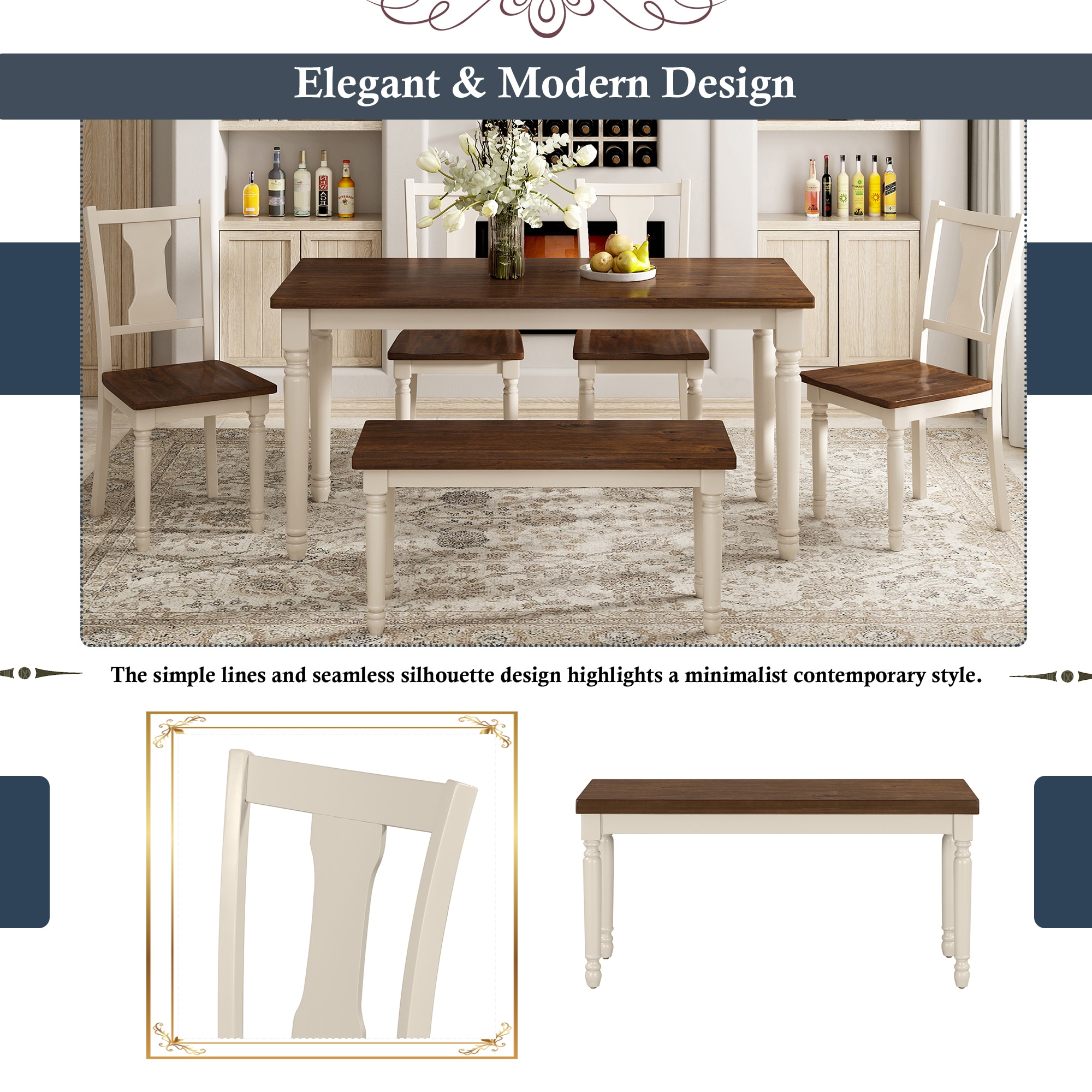SINOFURN SYA330071WT Dining-Sets - View #3