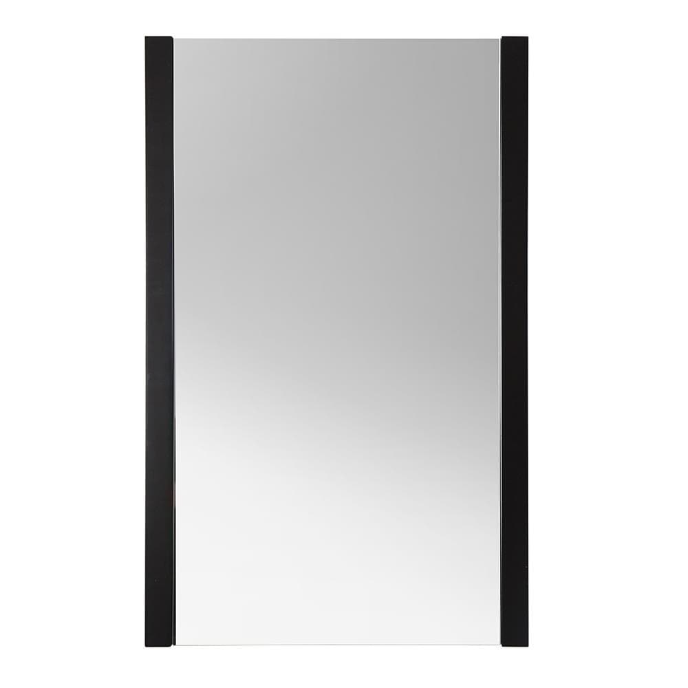 Espresso Wood Framed Rectangular Bathroom Vanity Mirror 31.5"